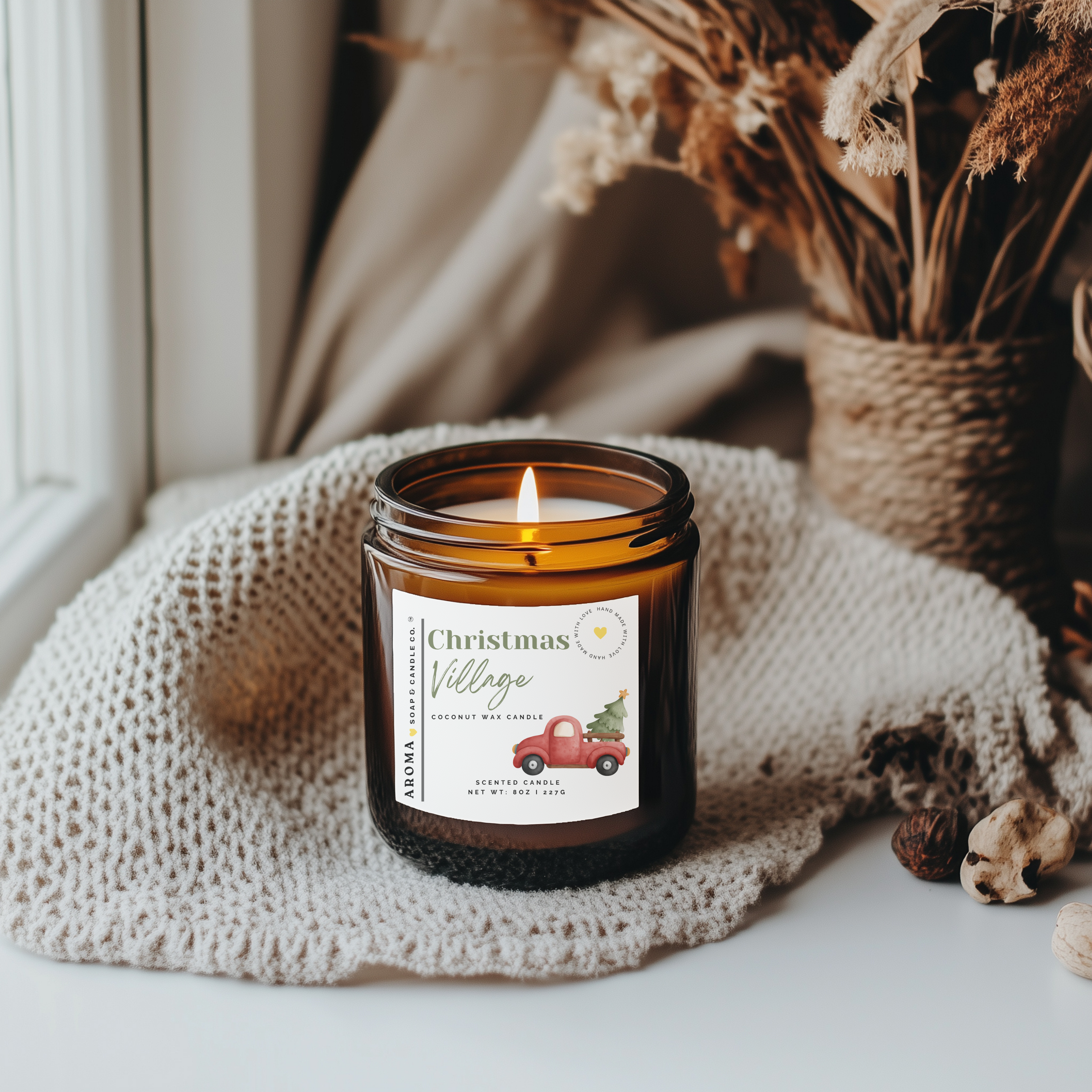 Christmas Village 8 oz Coconut Wax Candle