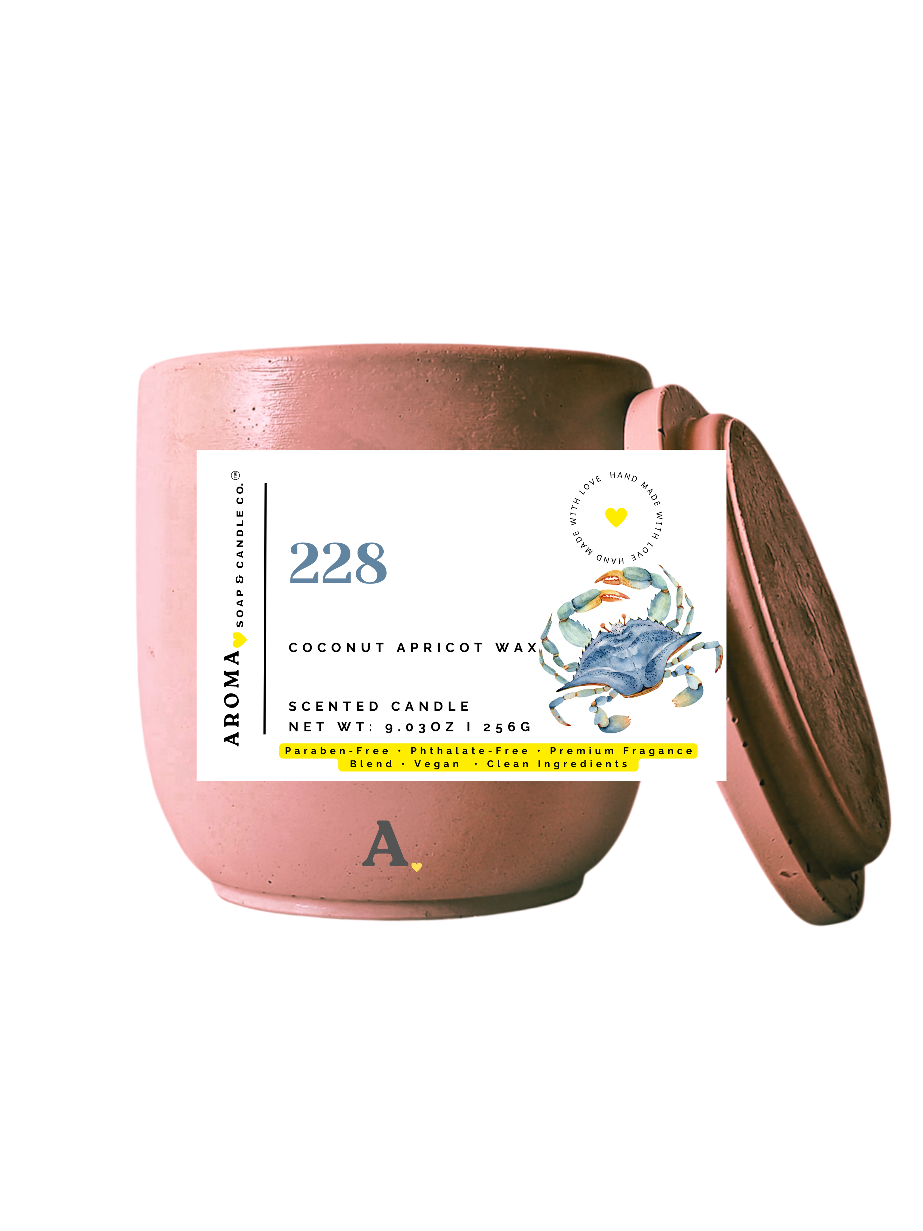 228 -Signature Concrete Candle