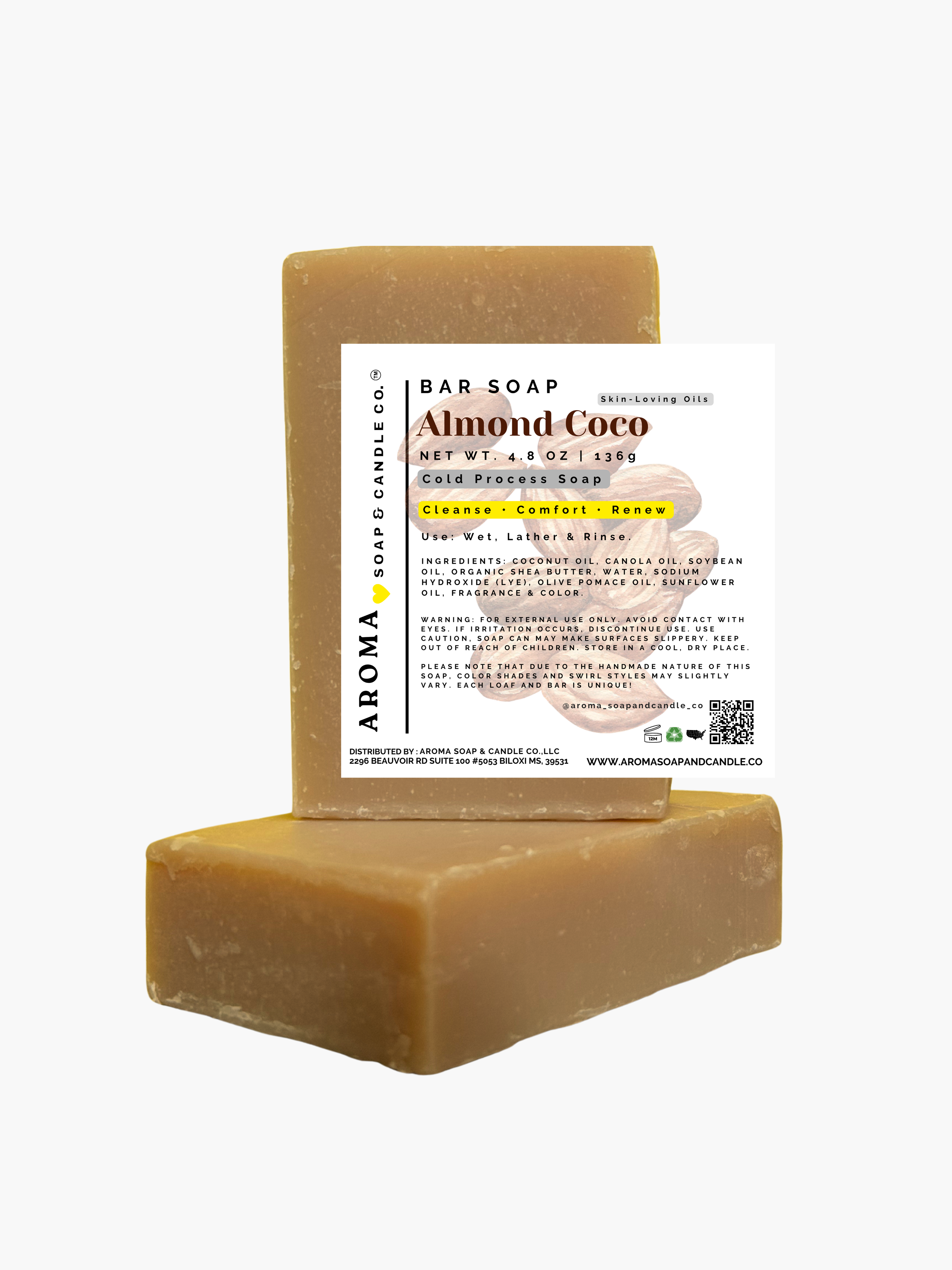 Almond Coco Cold Process Soap