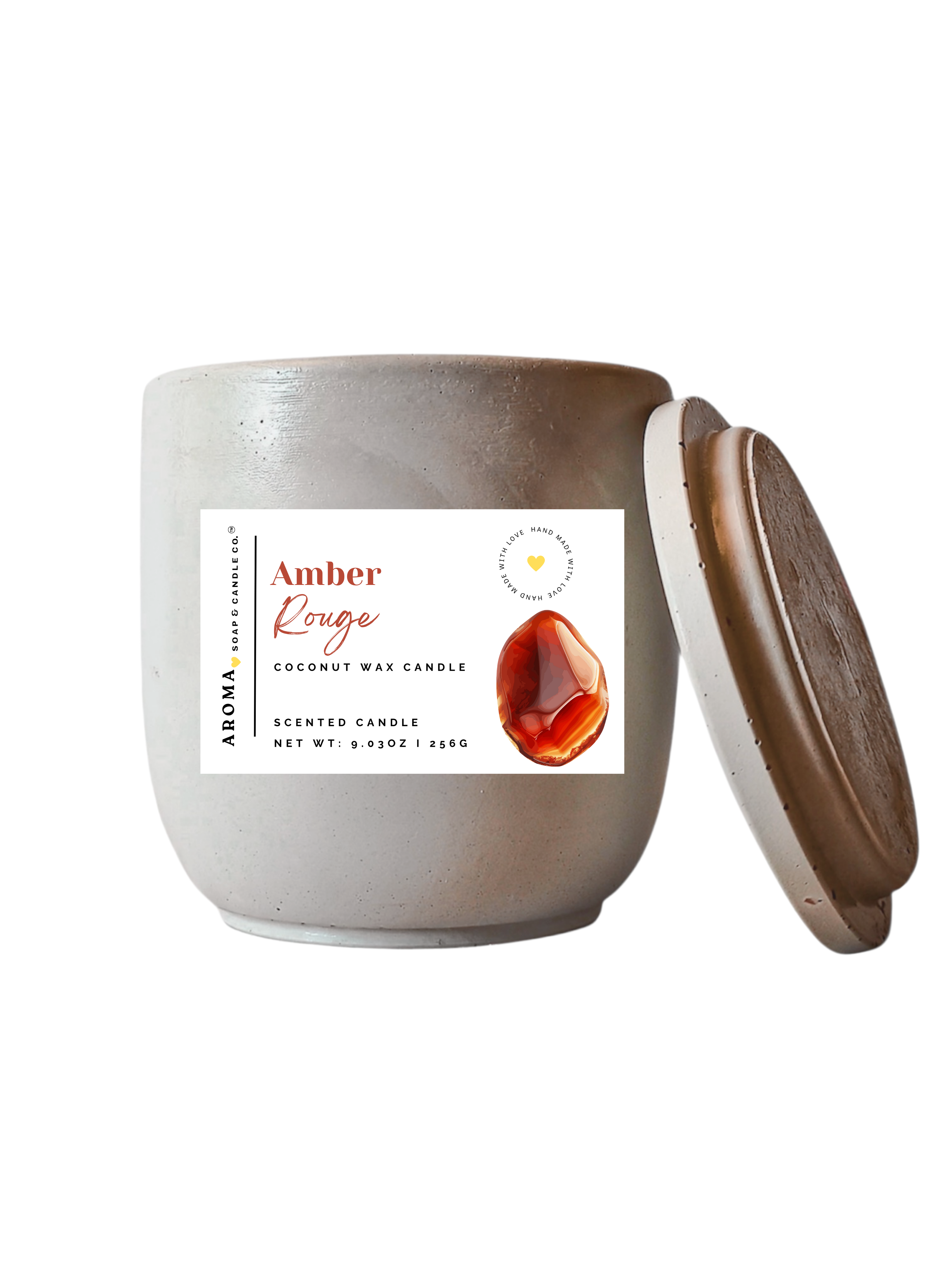 Amber Rouge - Signature Concrete Jar Candle