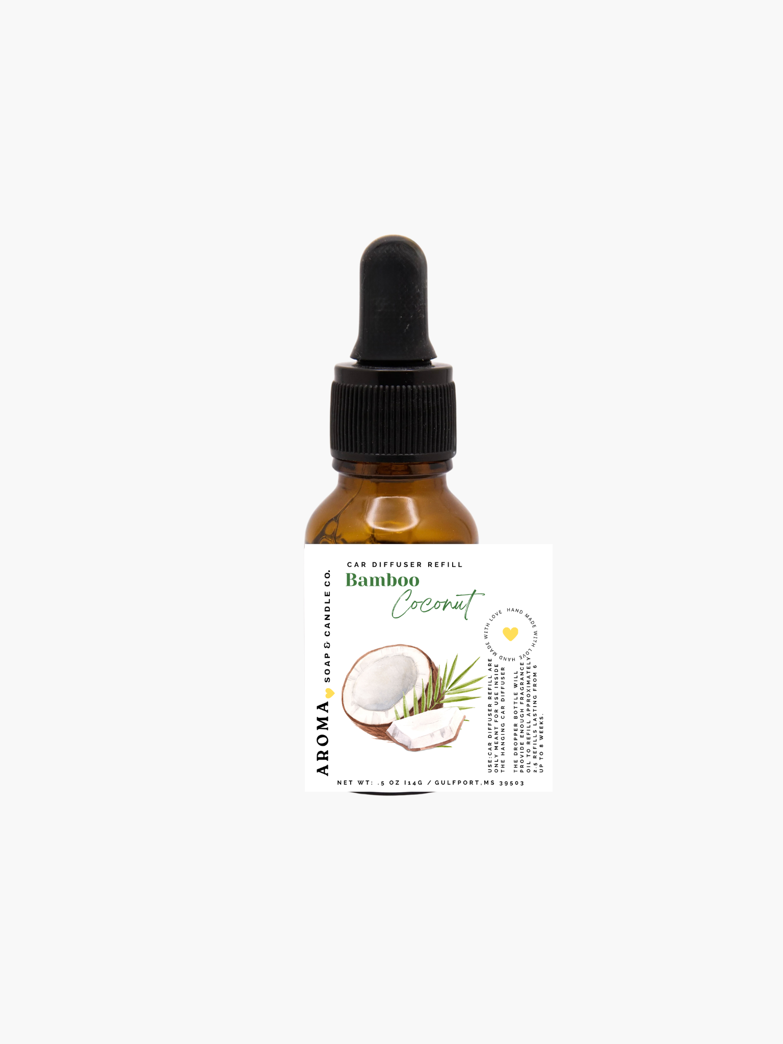 Bamboo Coconut Car Diffuser Refill