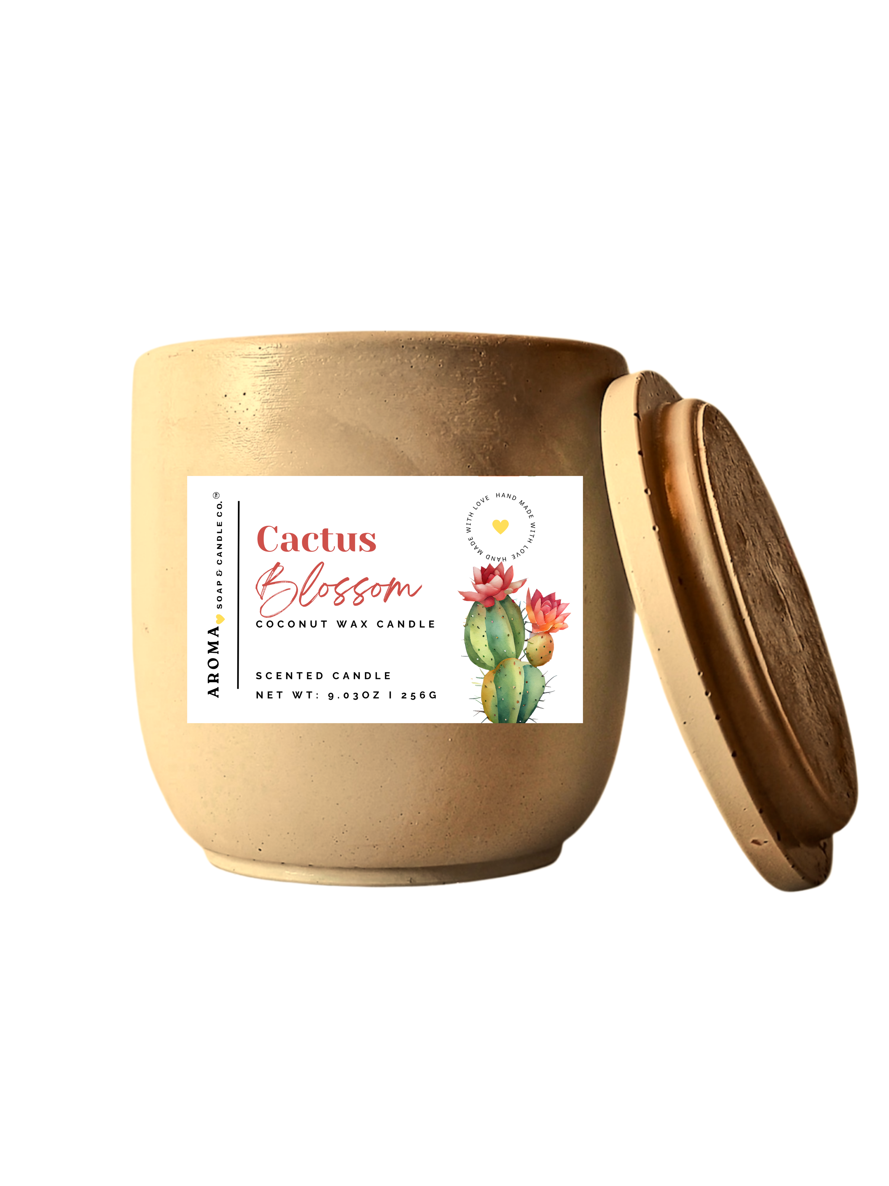 Cactus Blossom - Signature Concrete Jar Candle