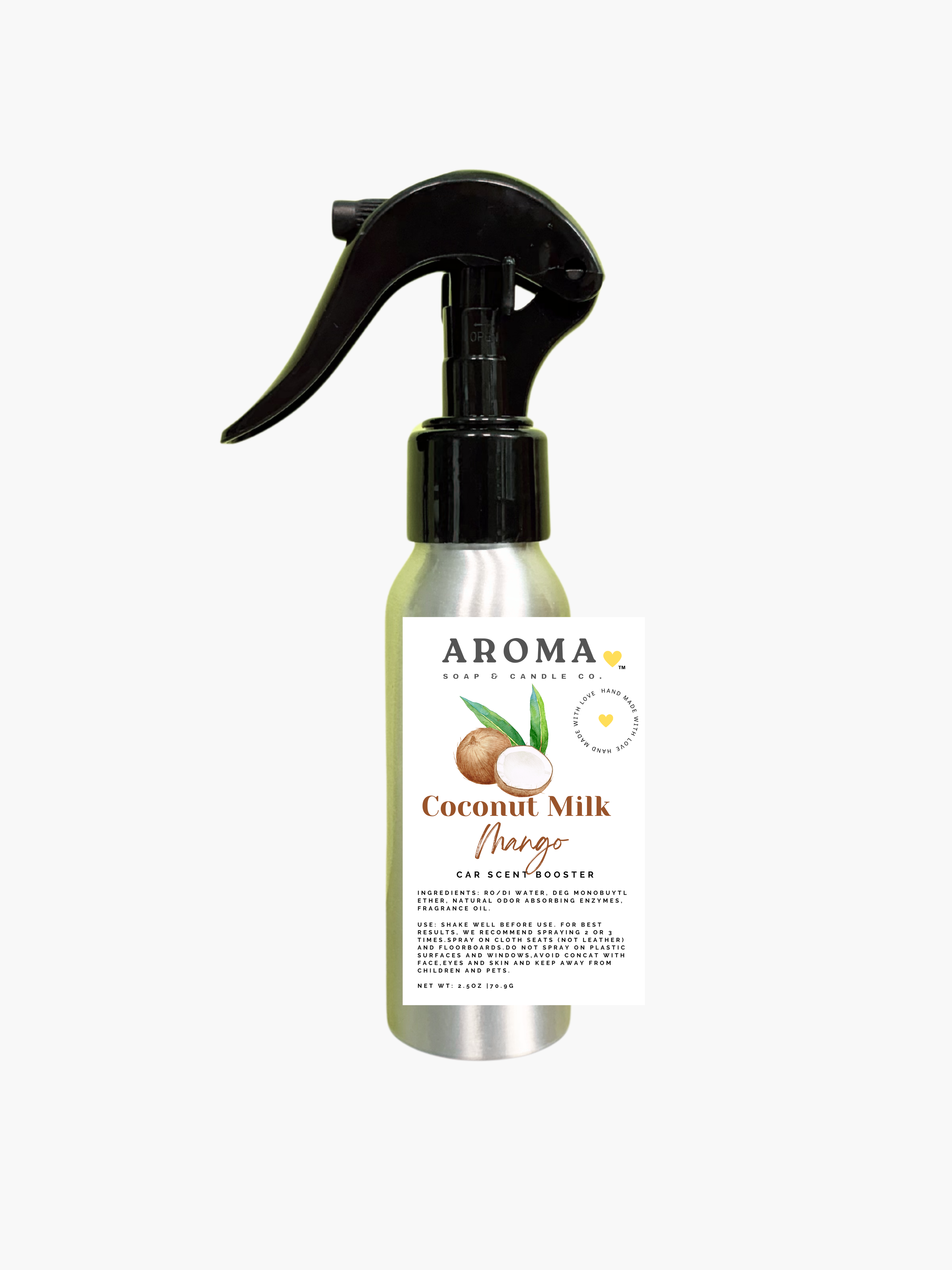 Coconut Milk Mango Car Scent Booster Spray