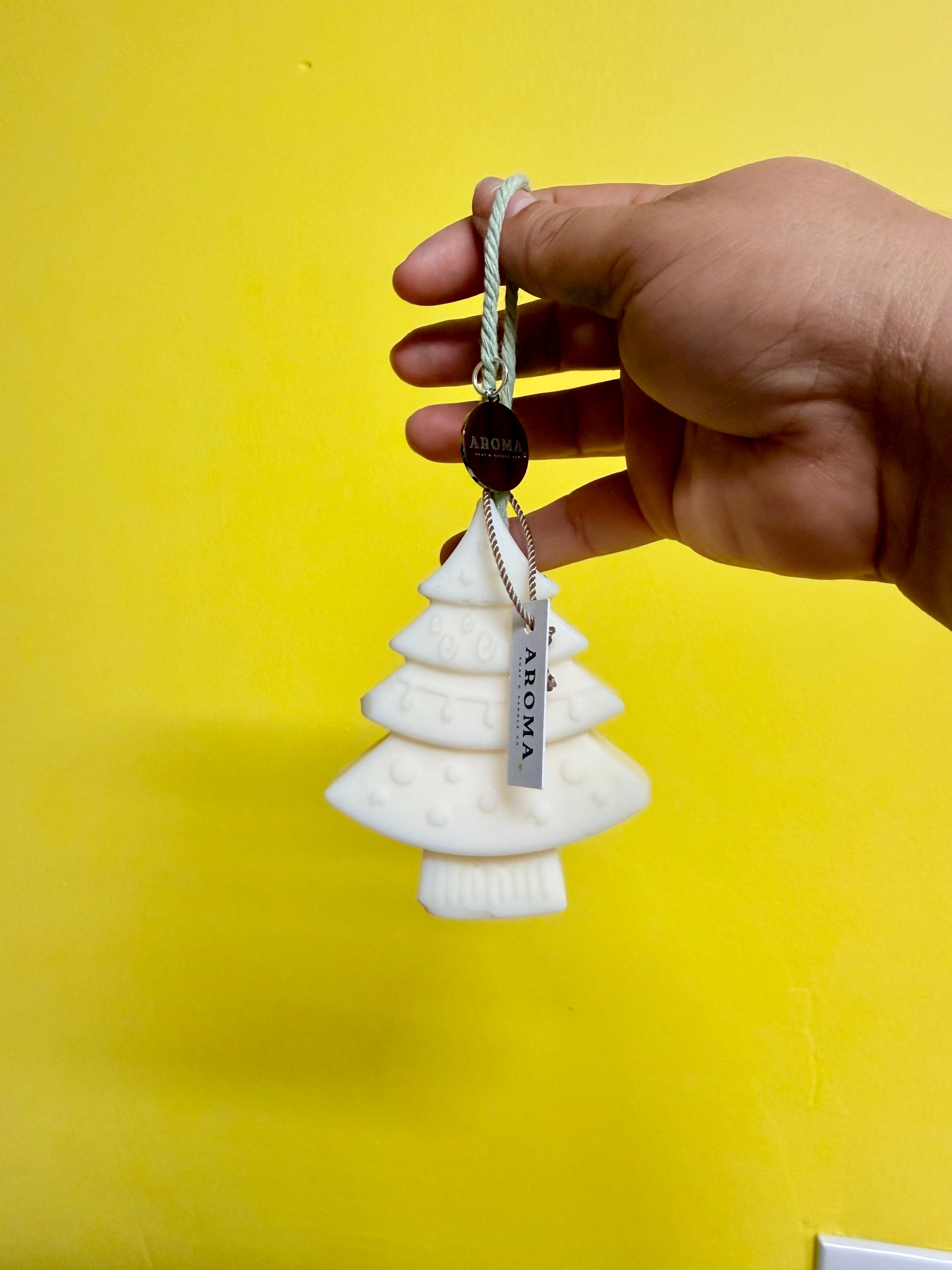 Christmas Tree Wax Ornament - Winter Woods