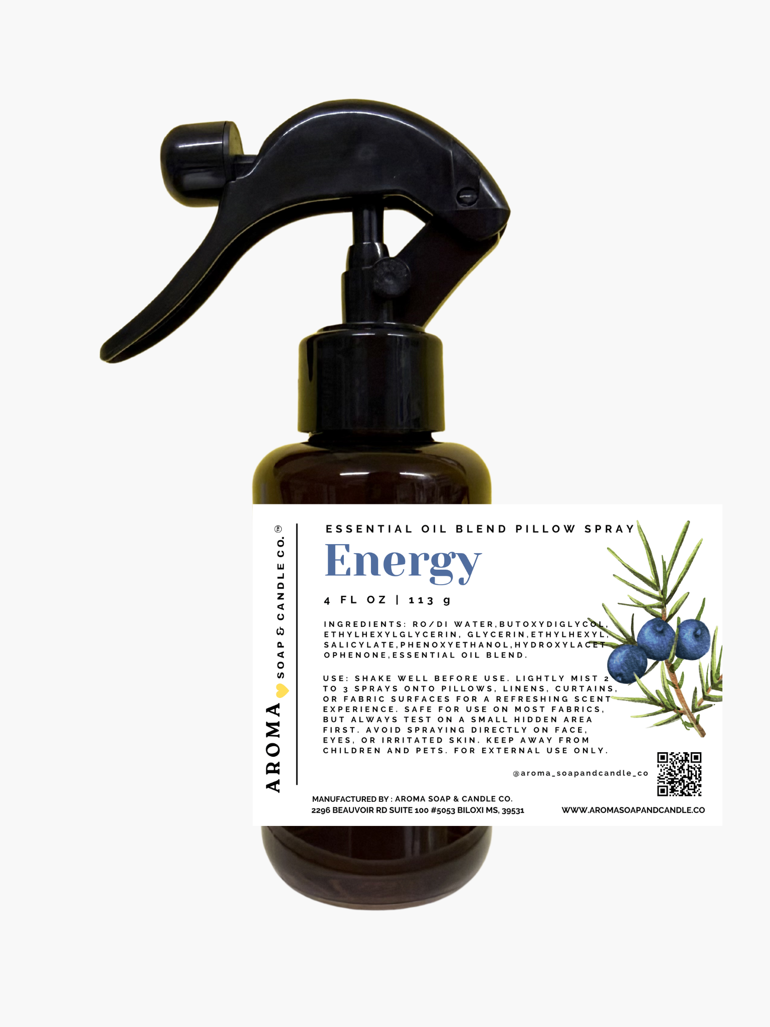 Energy - Essential Oil Blend Pillow Spray