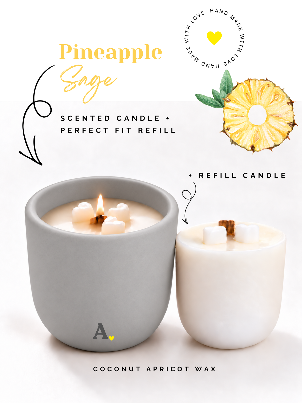 Pineapple Sage ā More Than a Candle Bundle | Candle + Refill