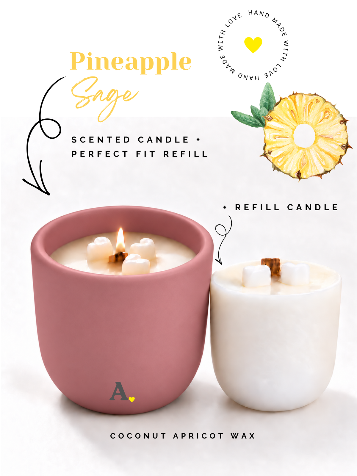 Pineapple Sage ā More Than a Candle Bundle | Candle + Refill