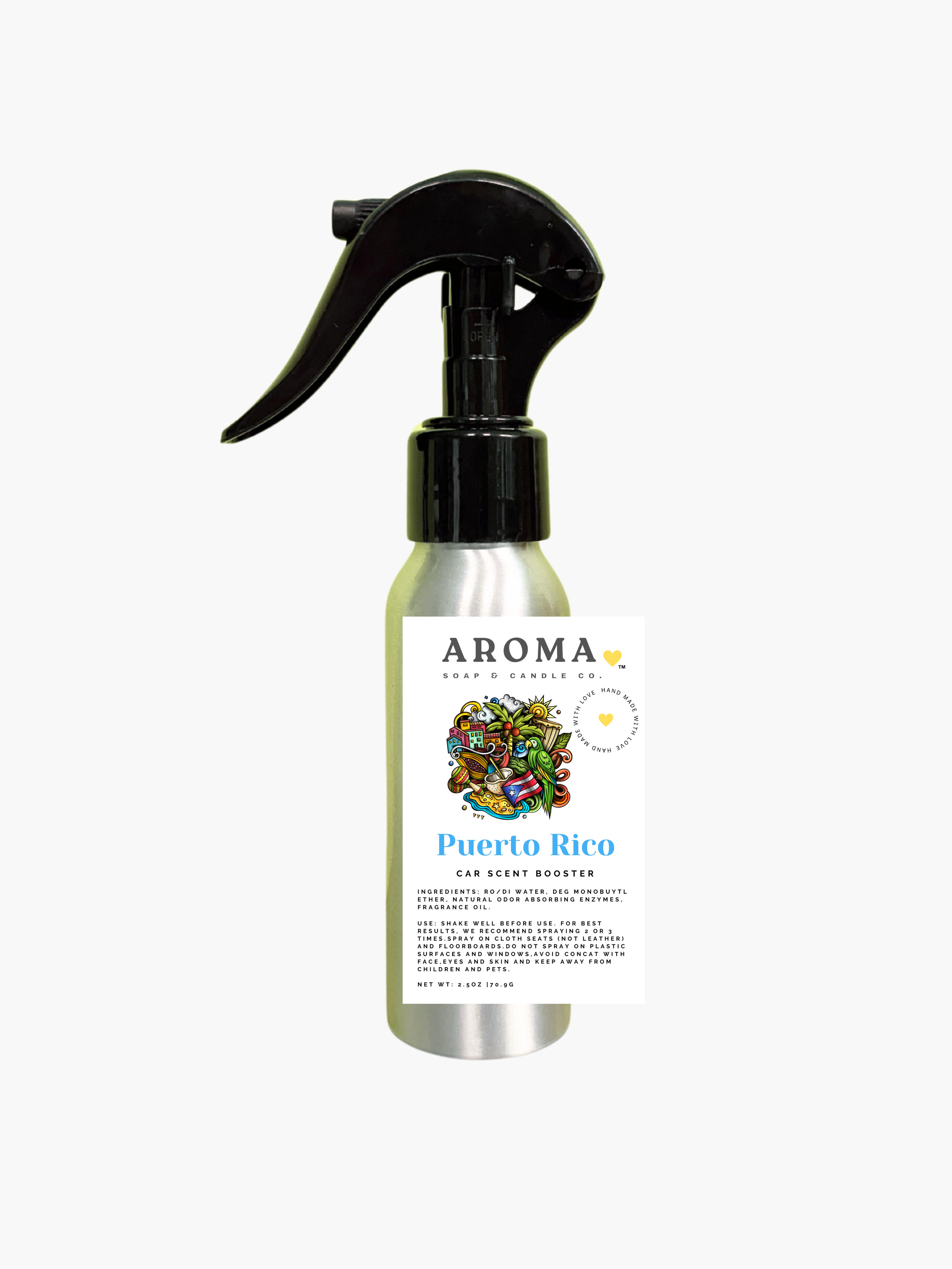 Puerto Rico Car Scent Booster Spray