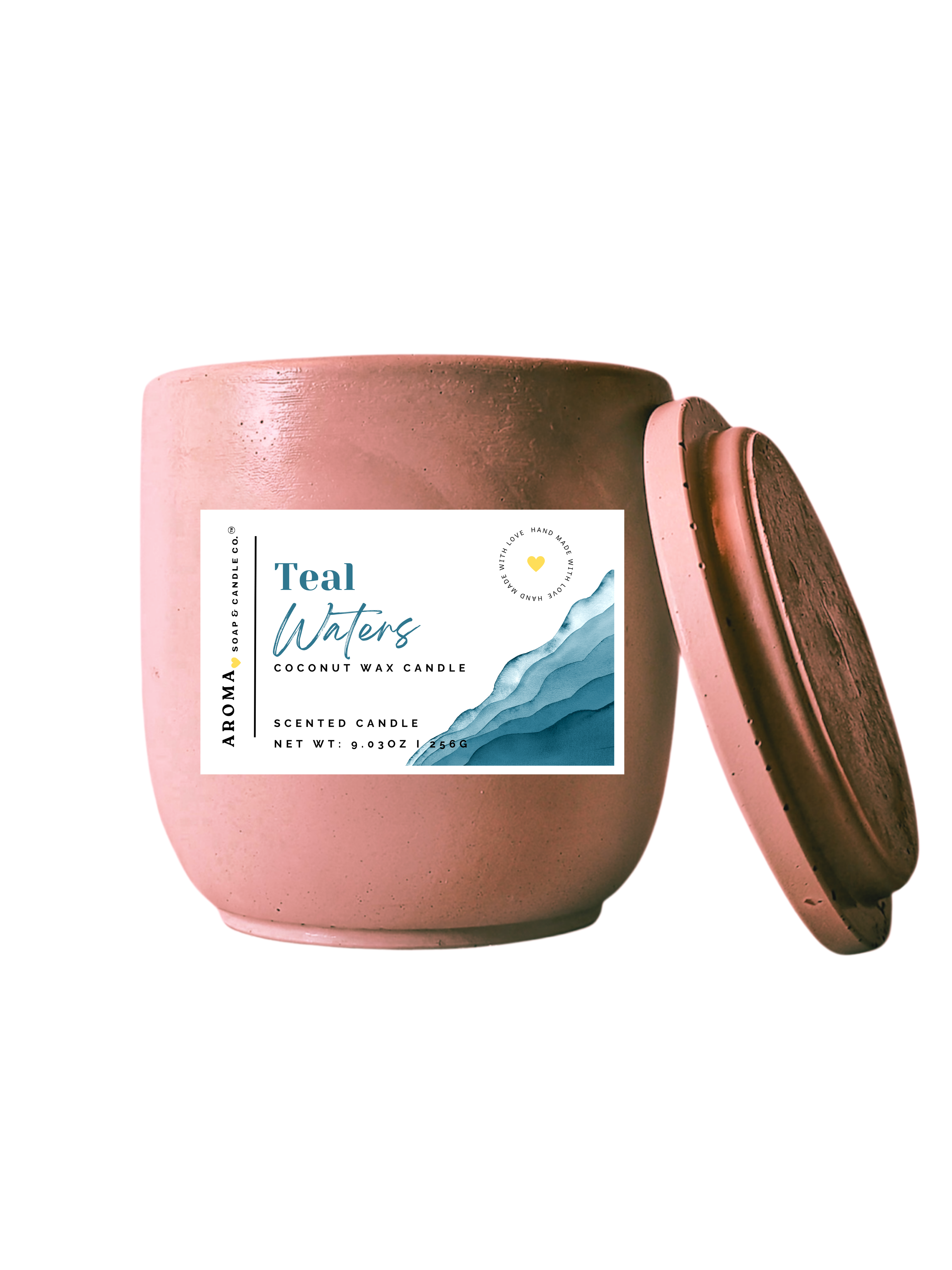Teal Waters - Signature Concrete Jar Candle