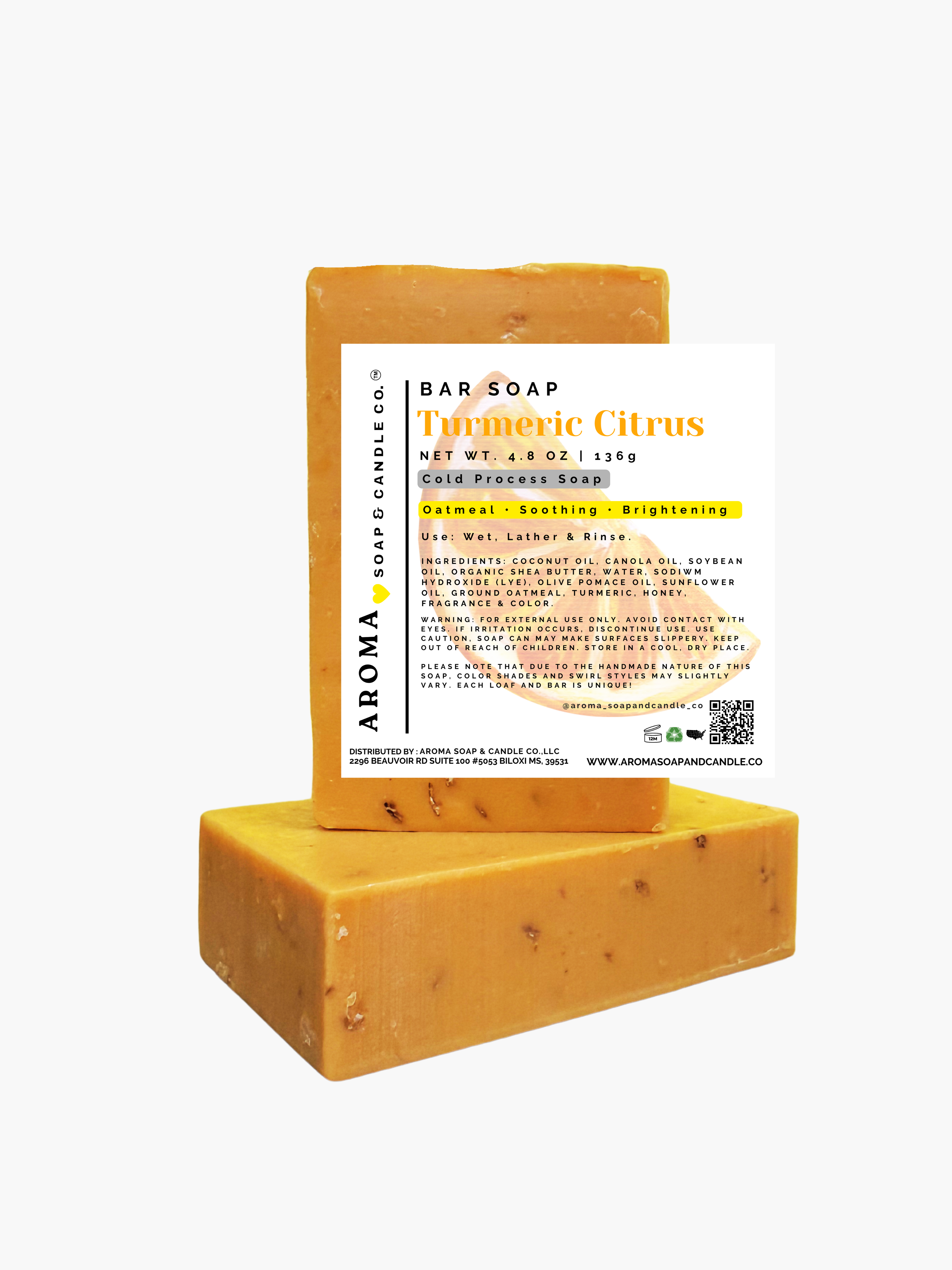 Turmeric Citrus Cold Process Soap