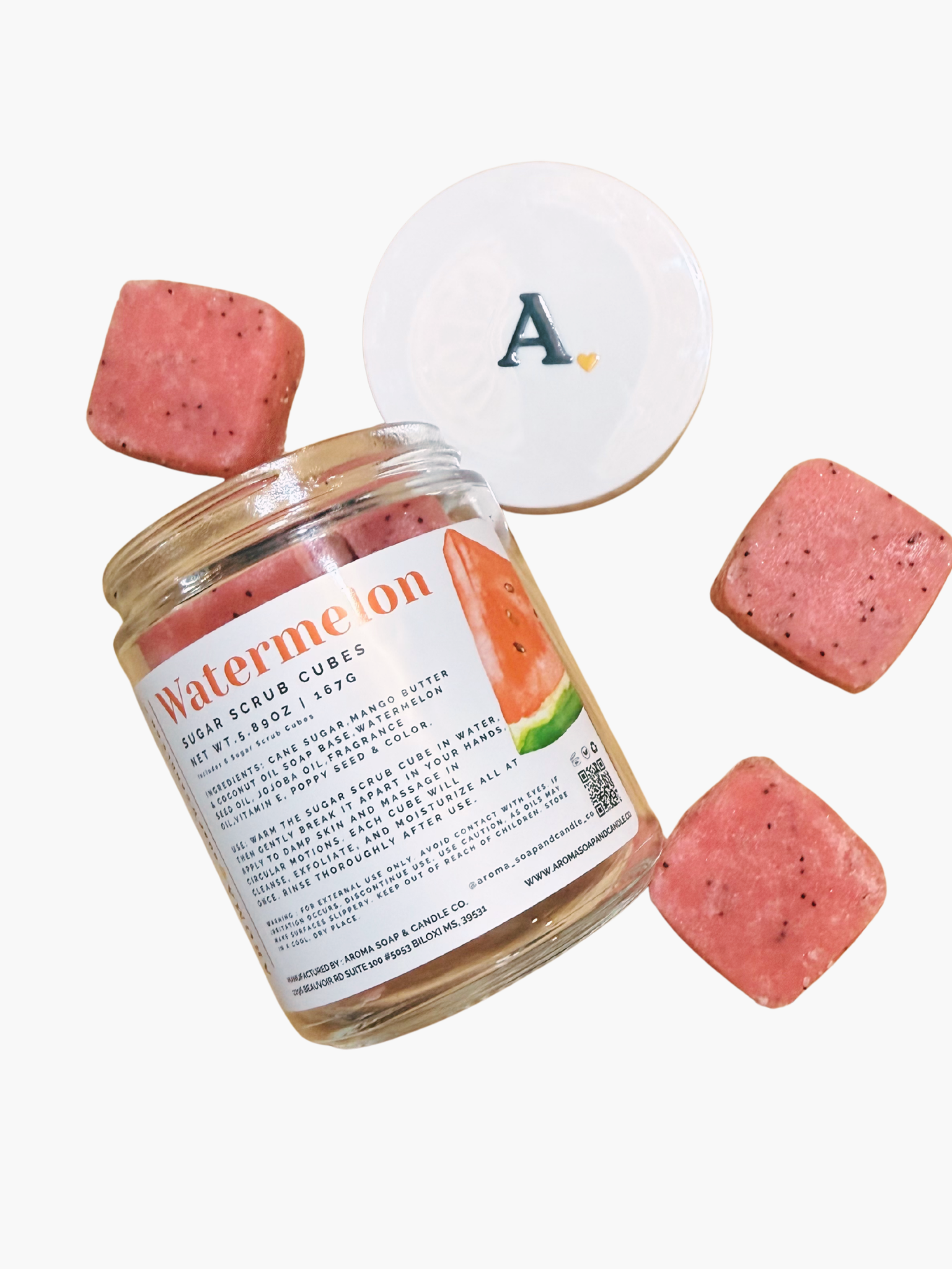 Watermelon Sugar Scrub Cubes
