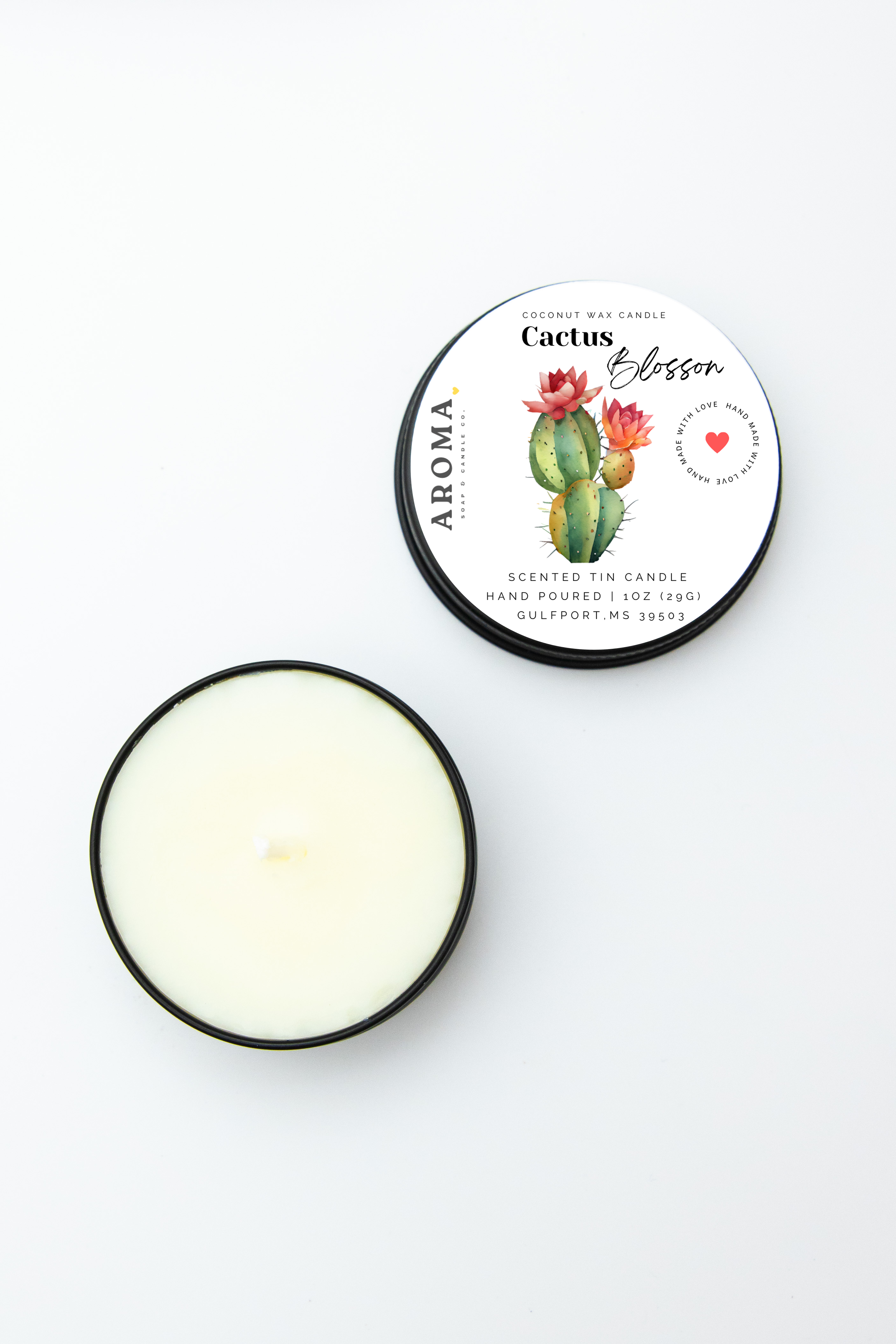 Cactus Blossom Sample Tin Candle