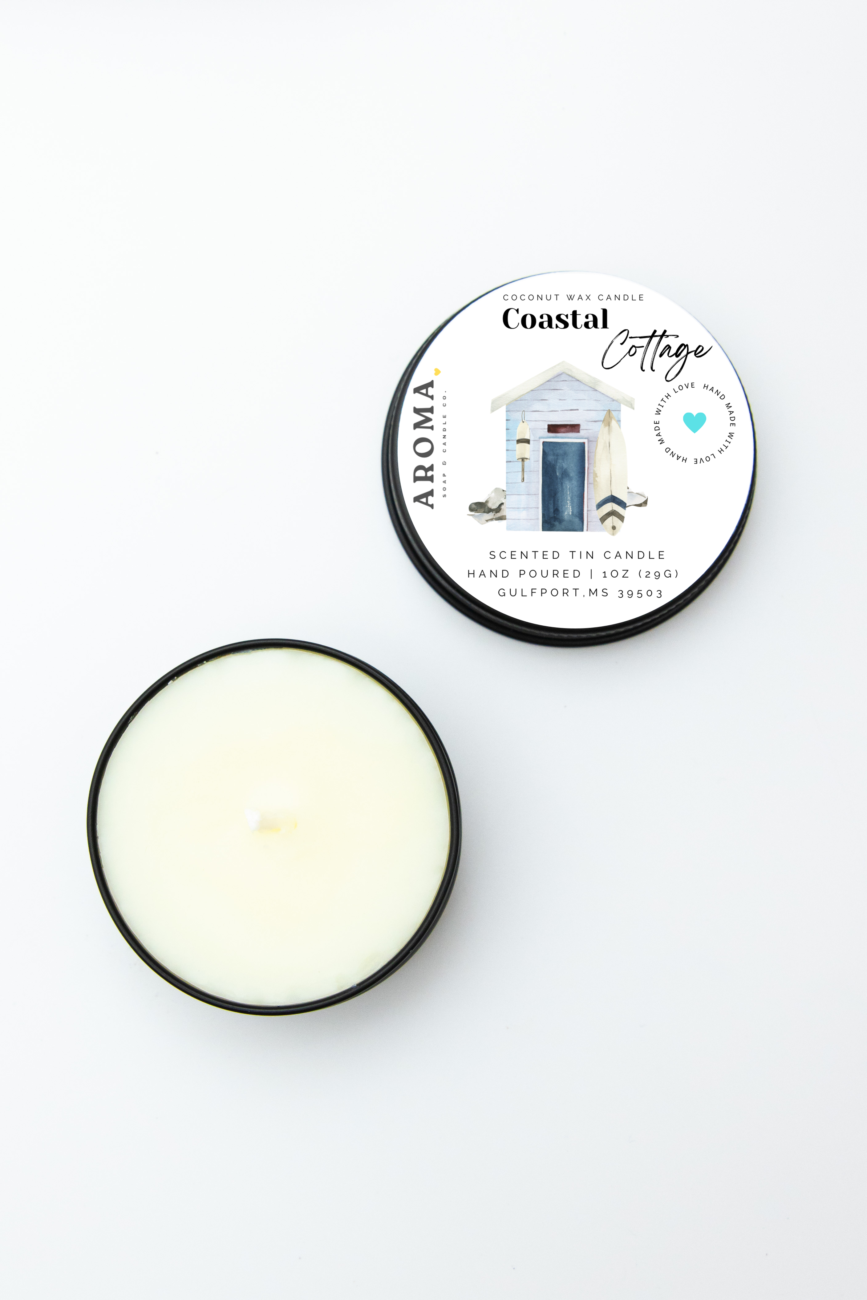 Coastal Cottage Sample Tin Candle