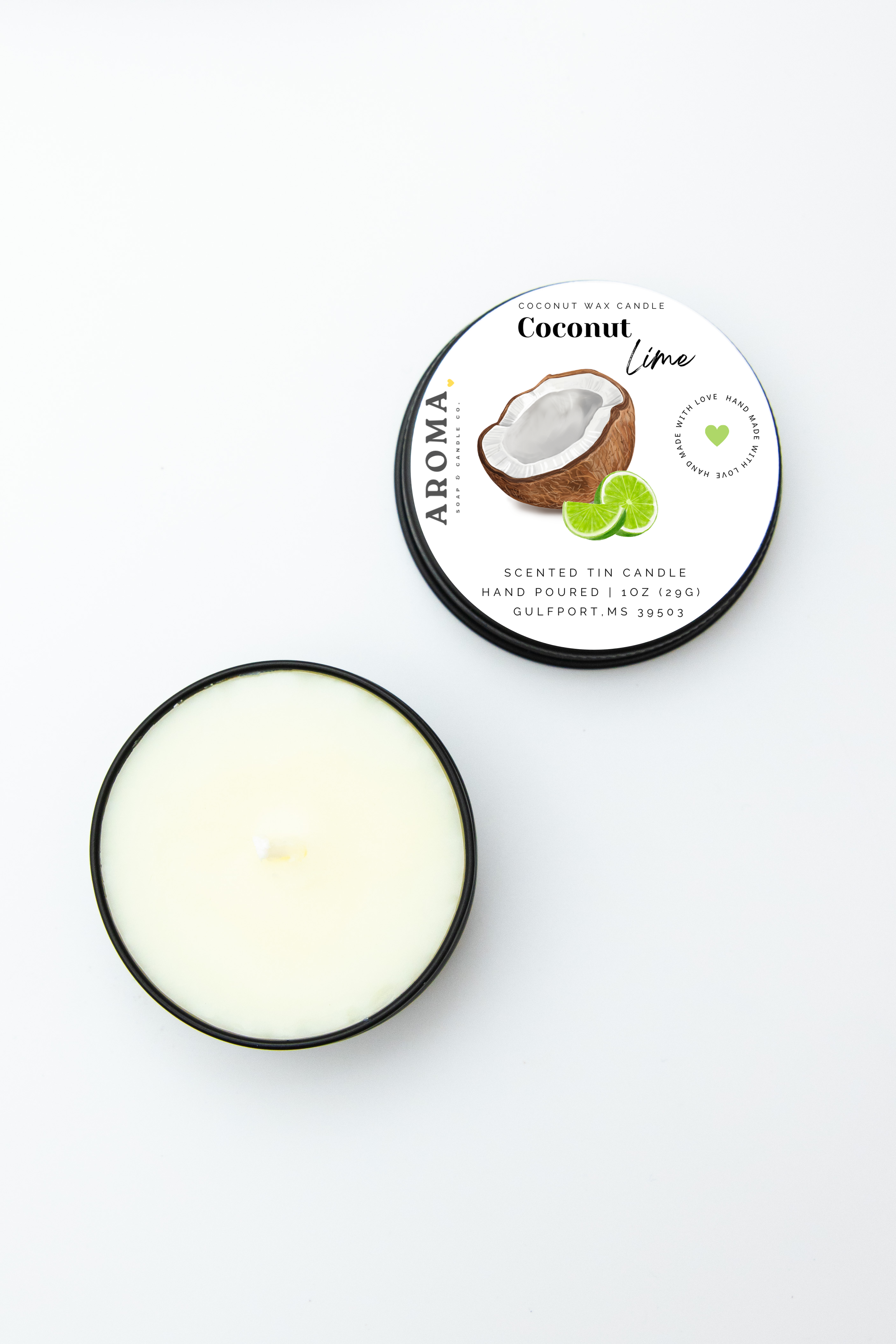 Coconut Lime Sample Tin Candle