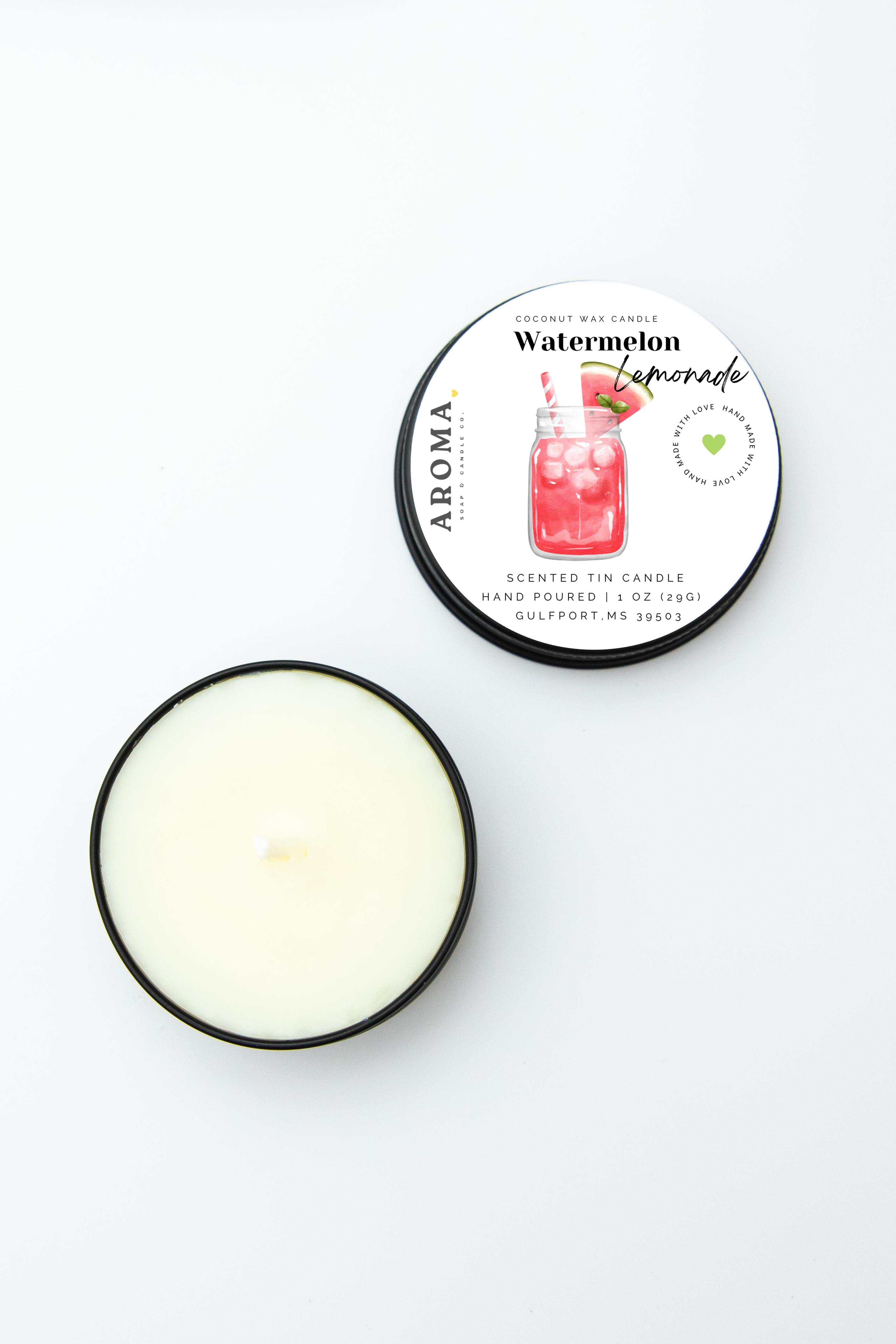 Watermelon Lemonade Sample Tin Candle