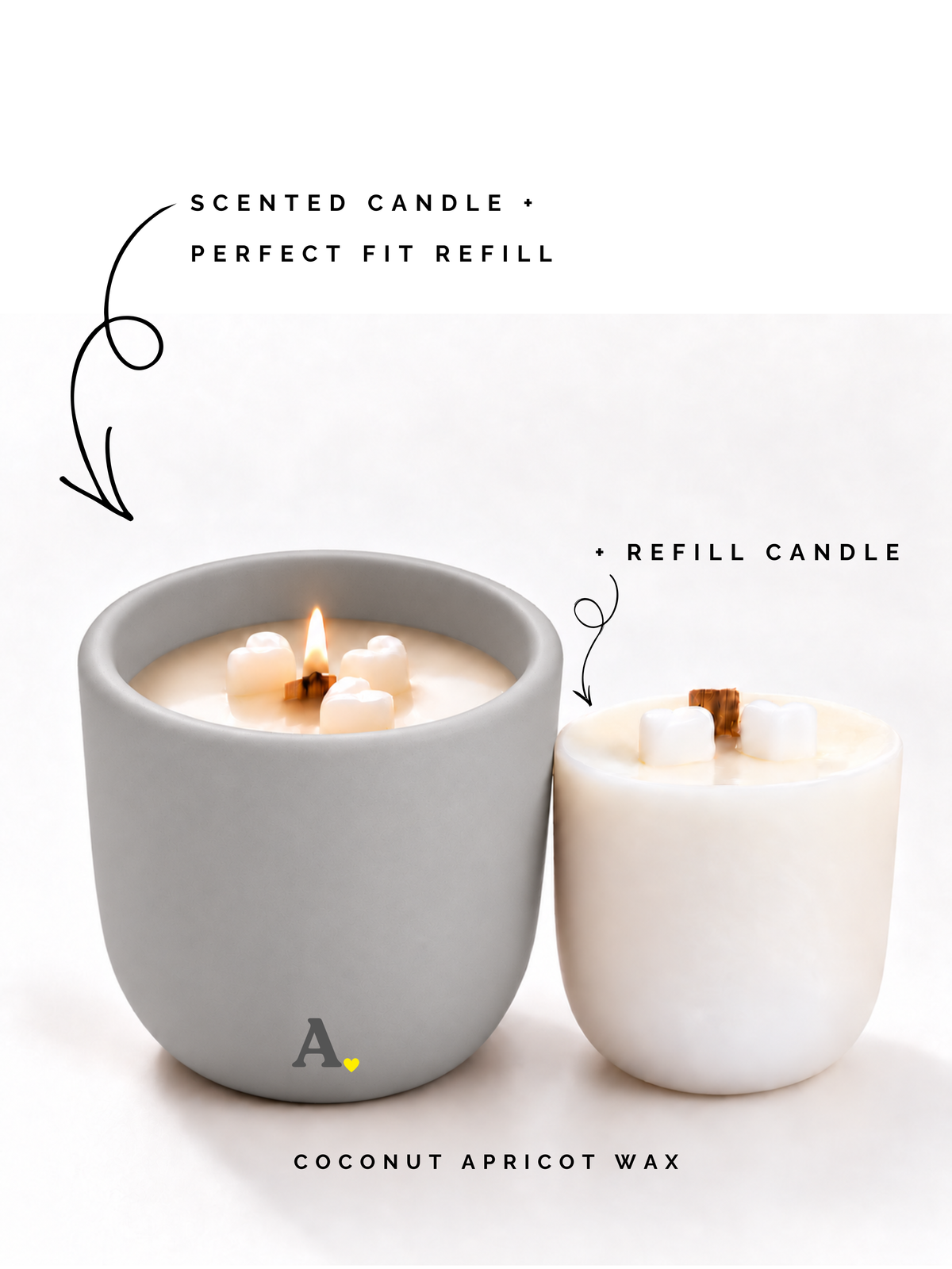 Signature Concrete Jars Candles