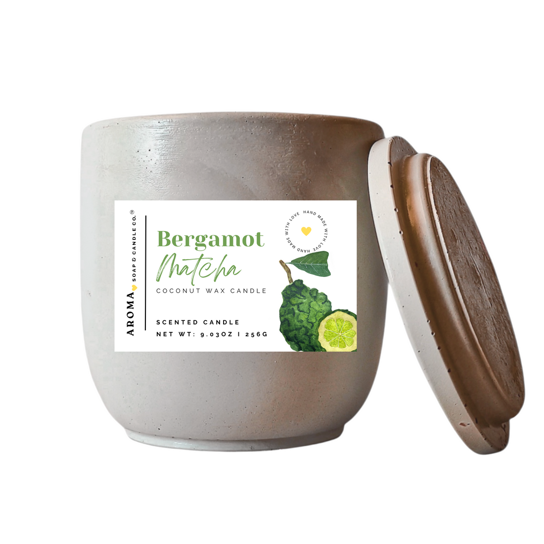 Bergamot Matcha Concrete Jar Candle