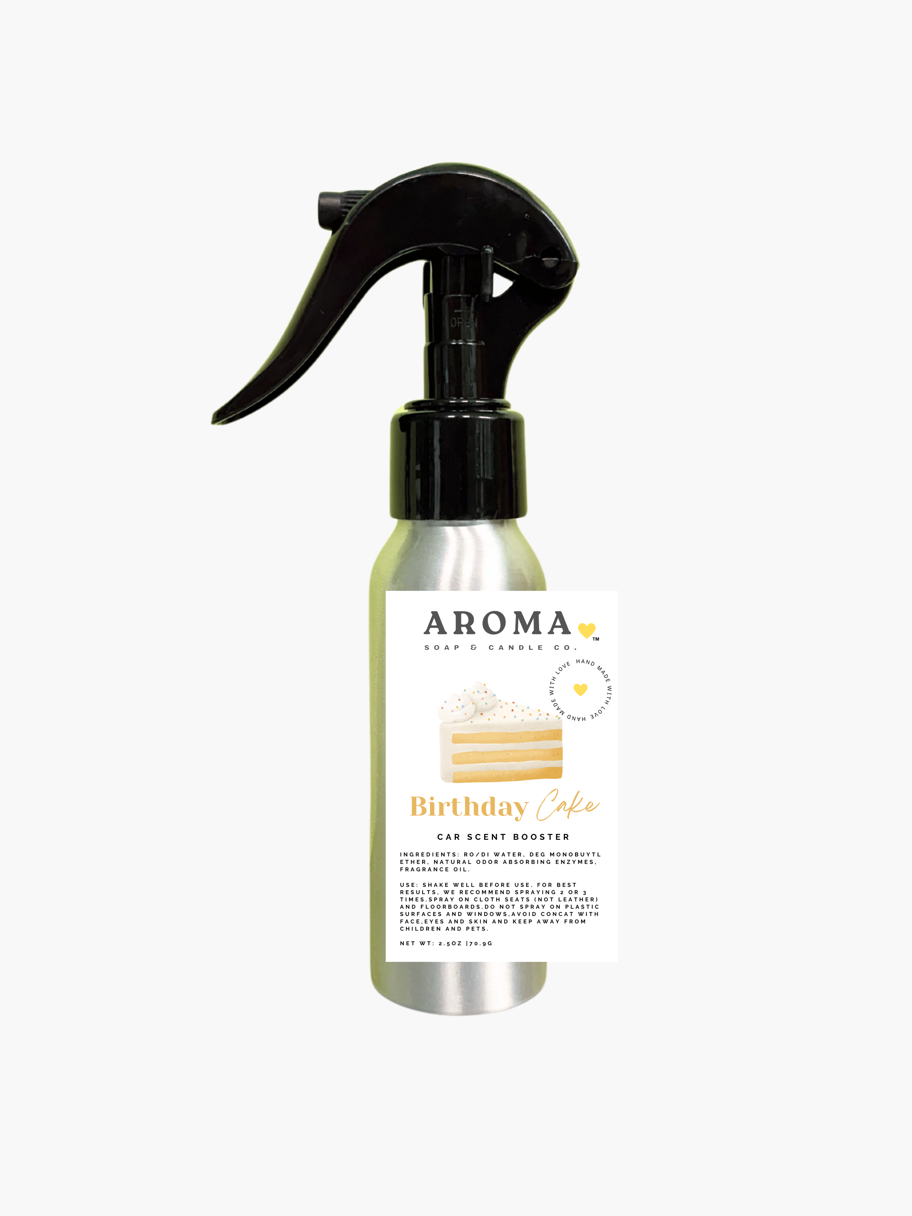 Birthday Cake Car Scent Booster Spray