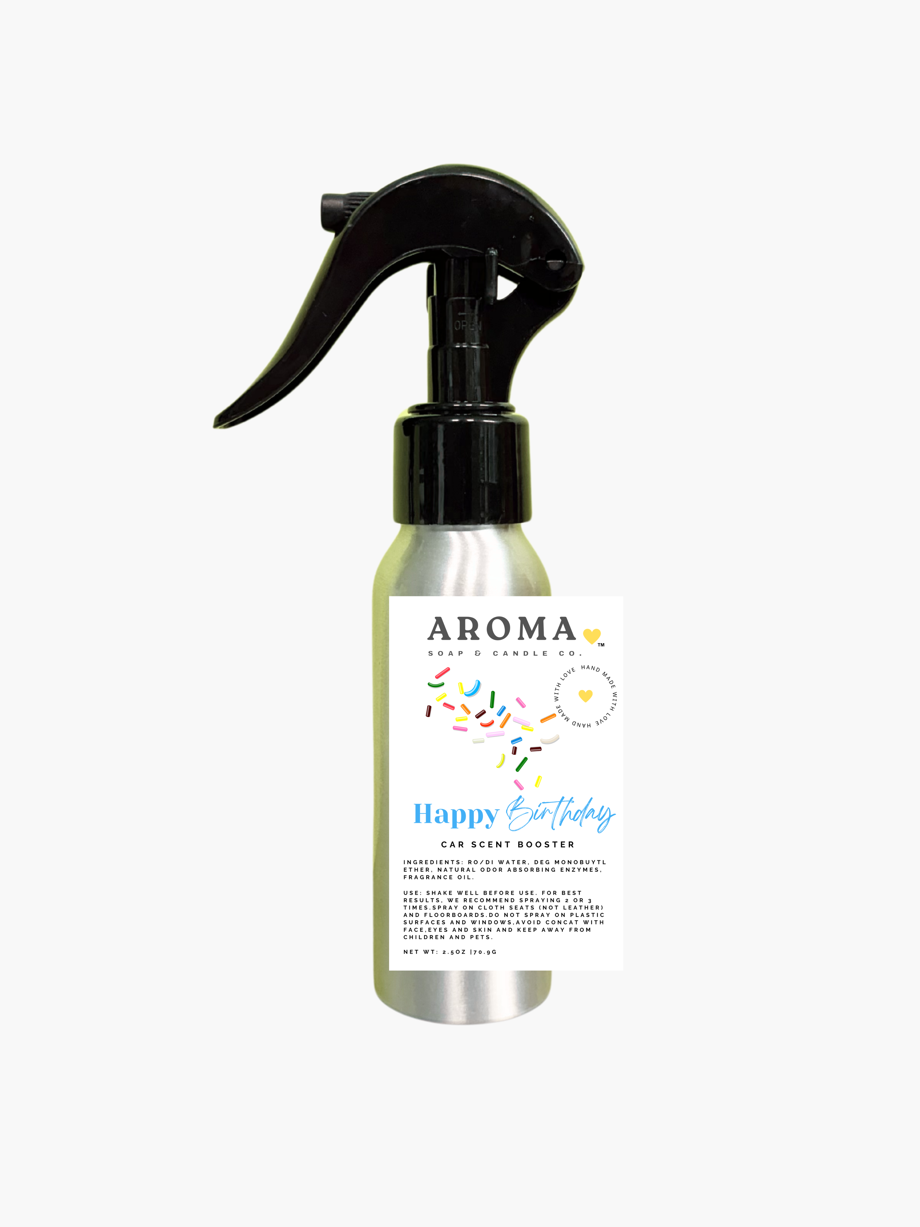 Happy Birthday Car Scent Booster Spray