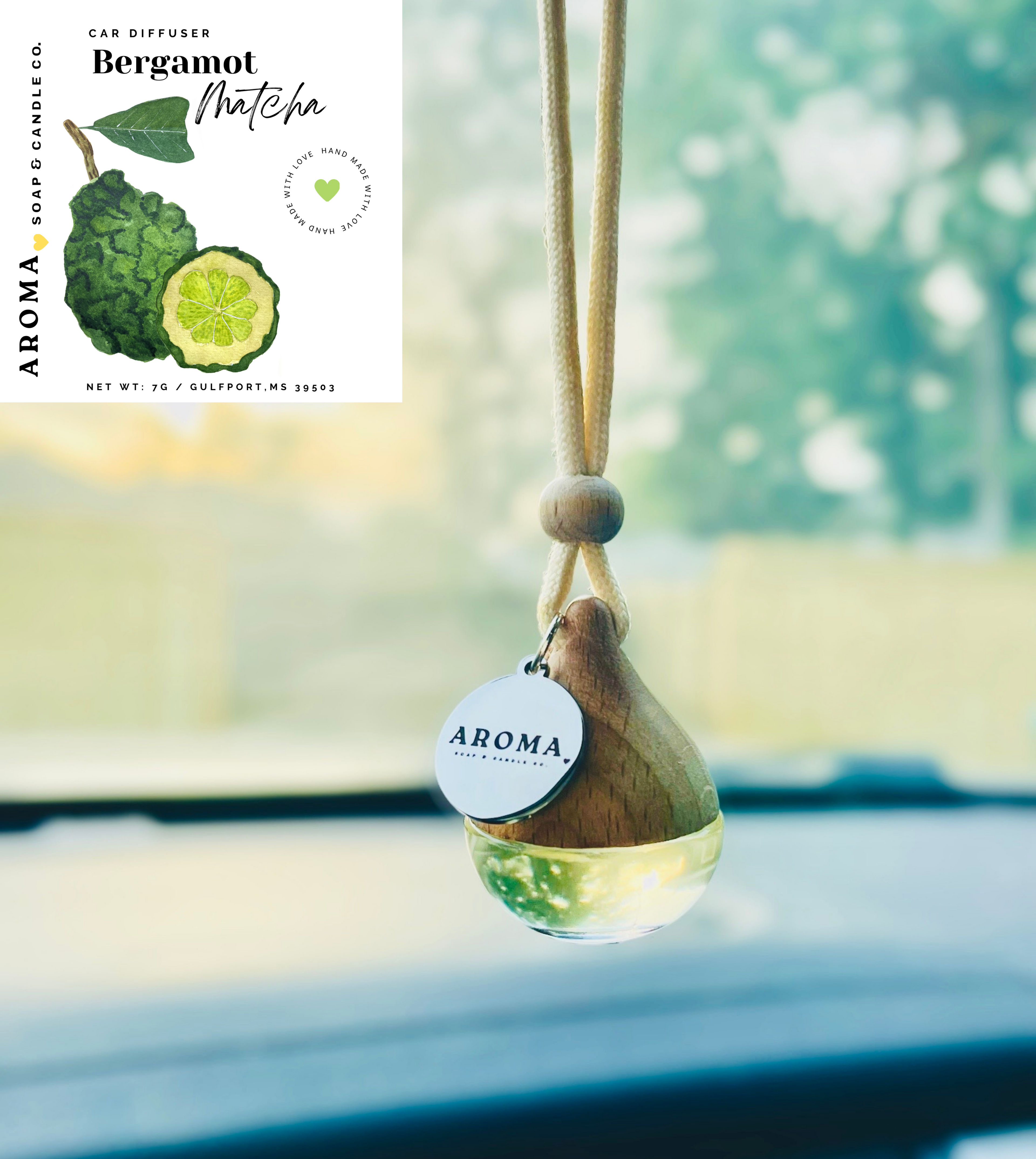 Bergamont Matcha Car Diffuser