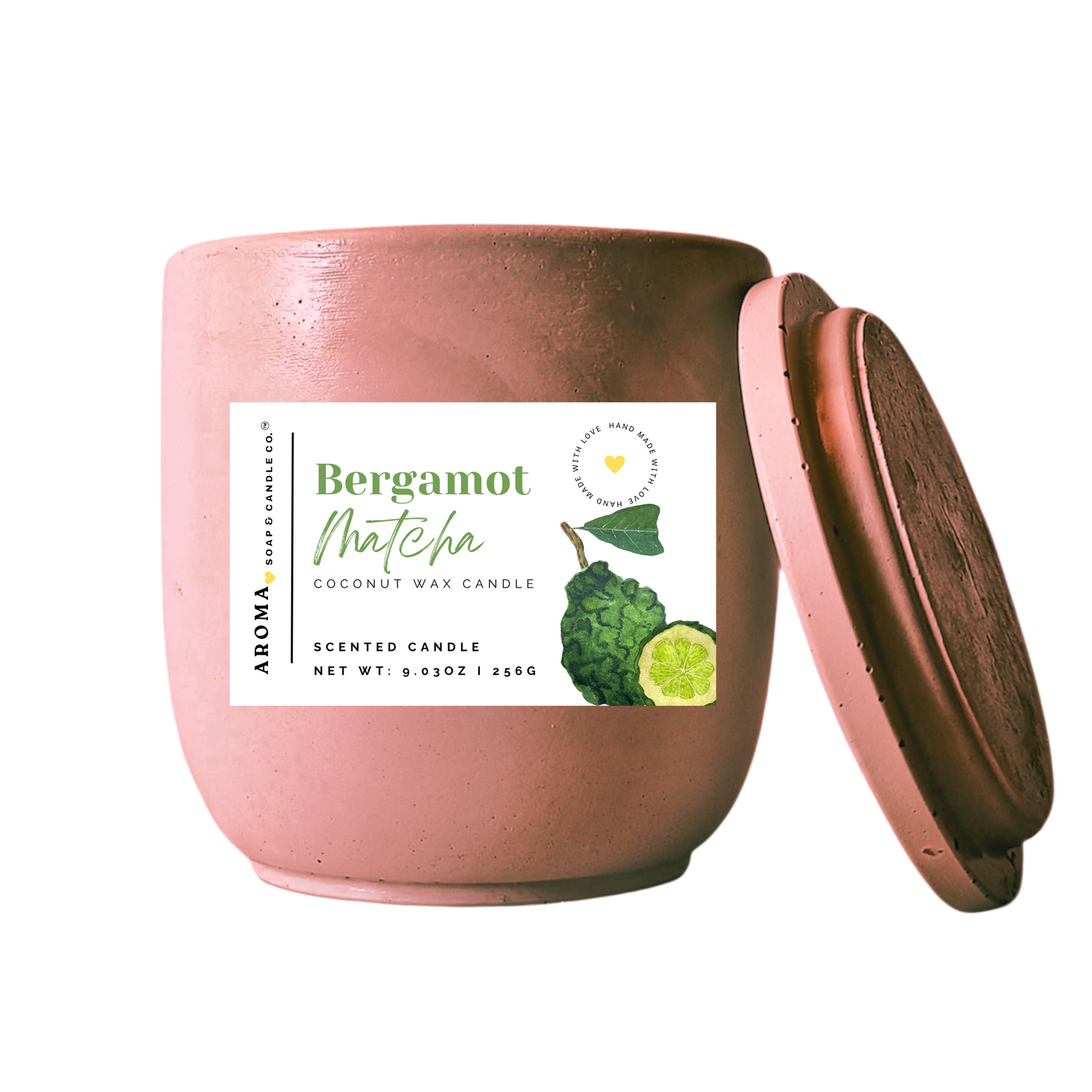 Bergamot Matcha Concrete Jar Candle