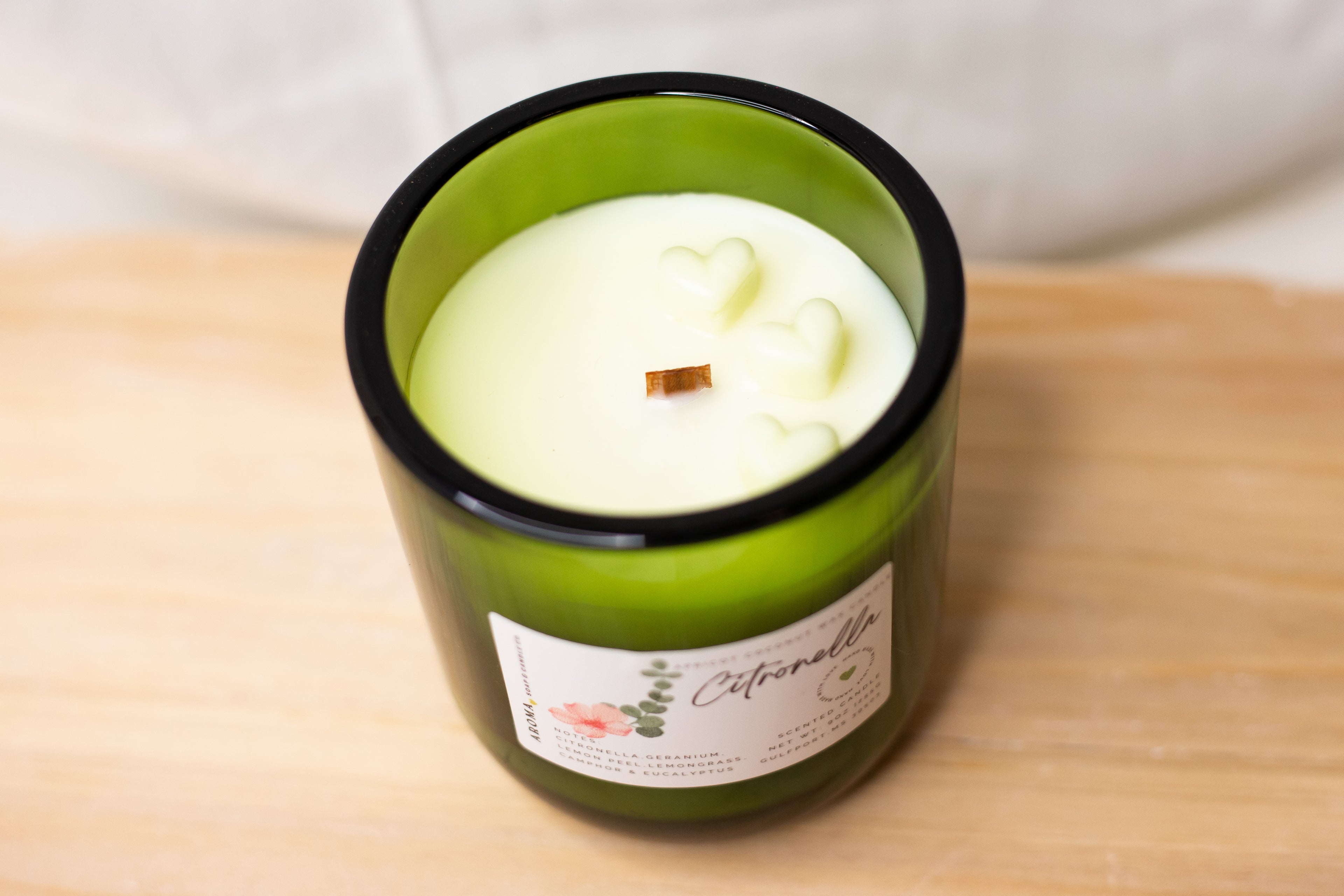 Citronella Apricot Coconut Wax Candle