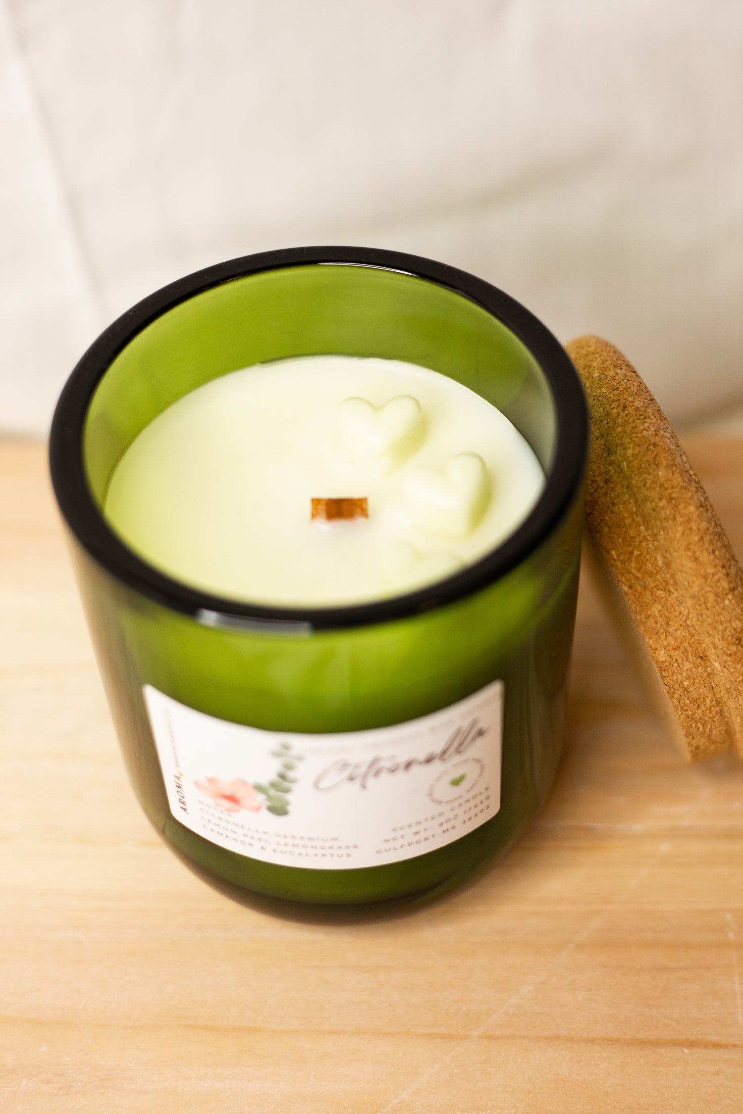 Citronella Apricot Coconut Wax Candle