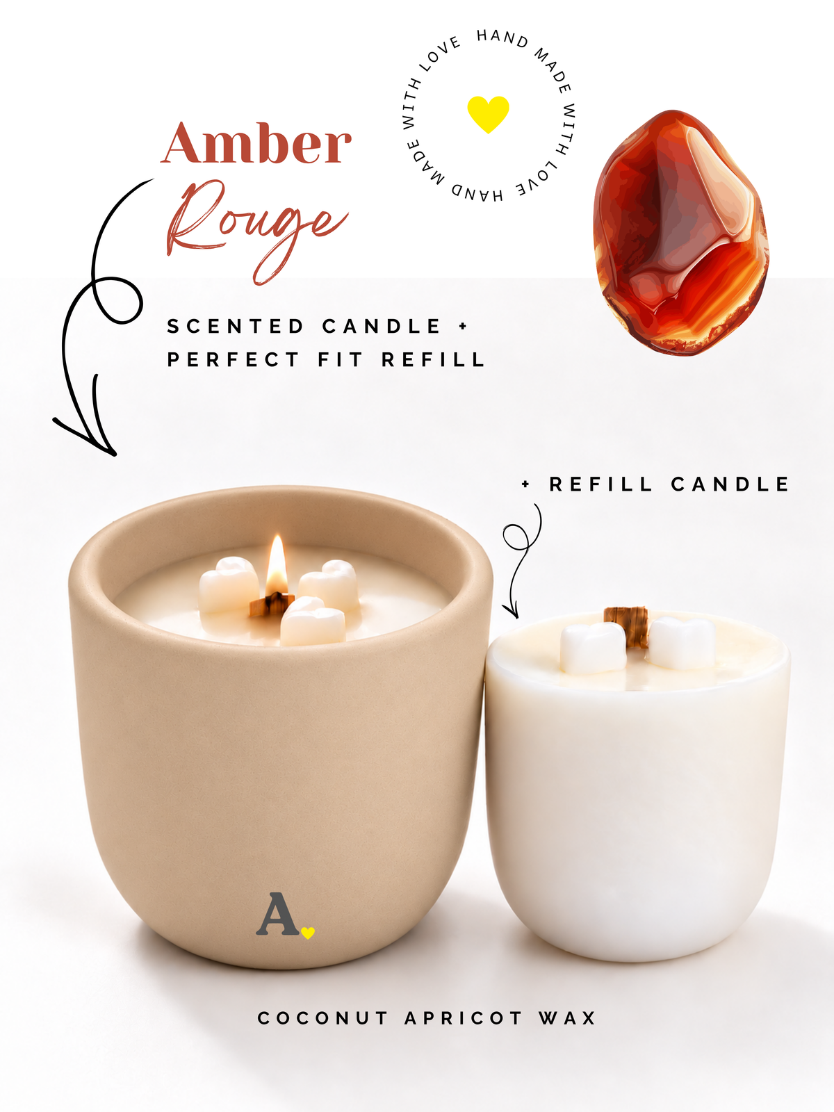 Amber Rouge™ — More Than a Candle Bundle | Candle + Refill