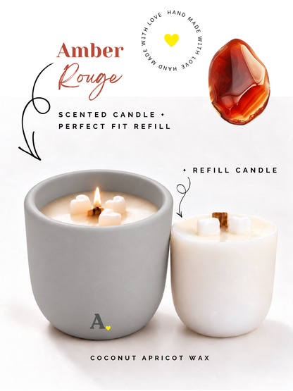 Amber Rouge™ — More Than a Candle Bundle | Candle + Refill