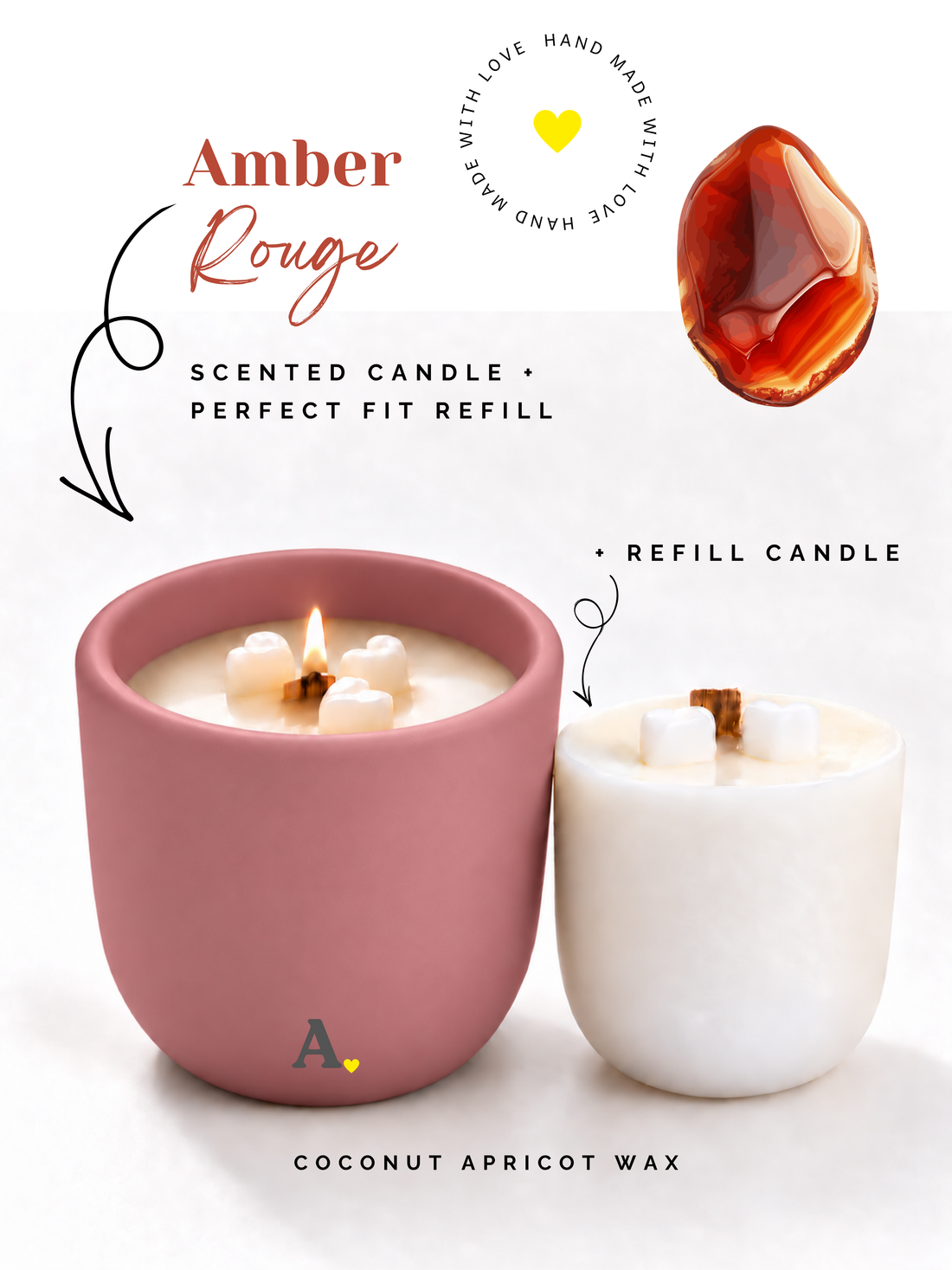 Amber Rouge™ — More Than a Candle Bundle | Candle + Refill