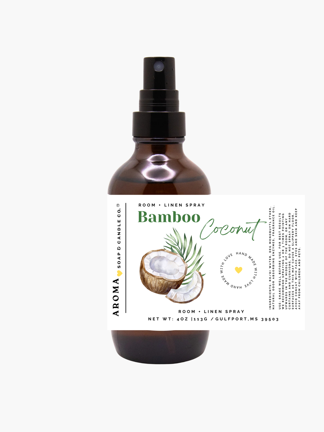 Bamboo Coconut Room + Linen Spray