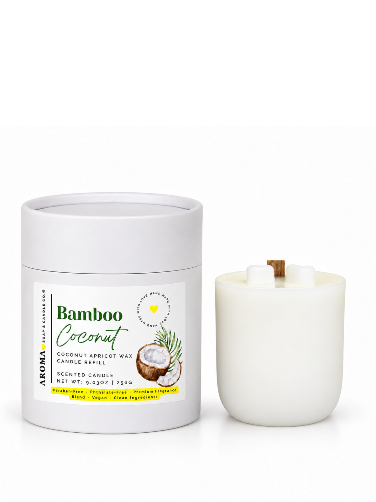 Bamboo Coconut™ - Signature Concrete Candle Wax Refill