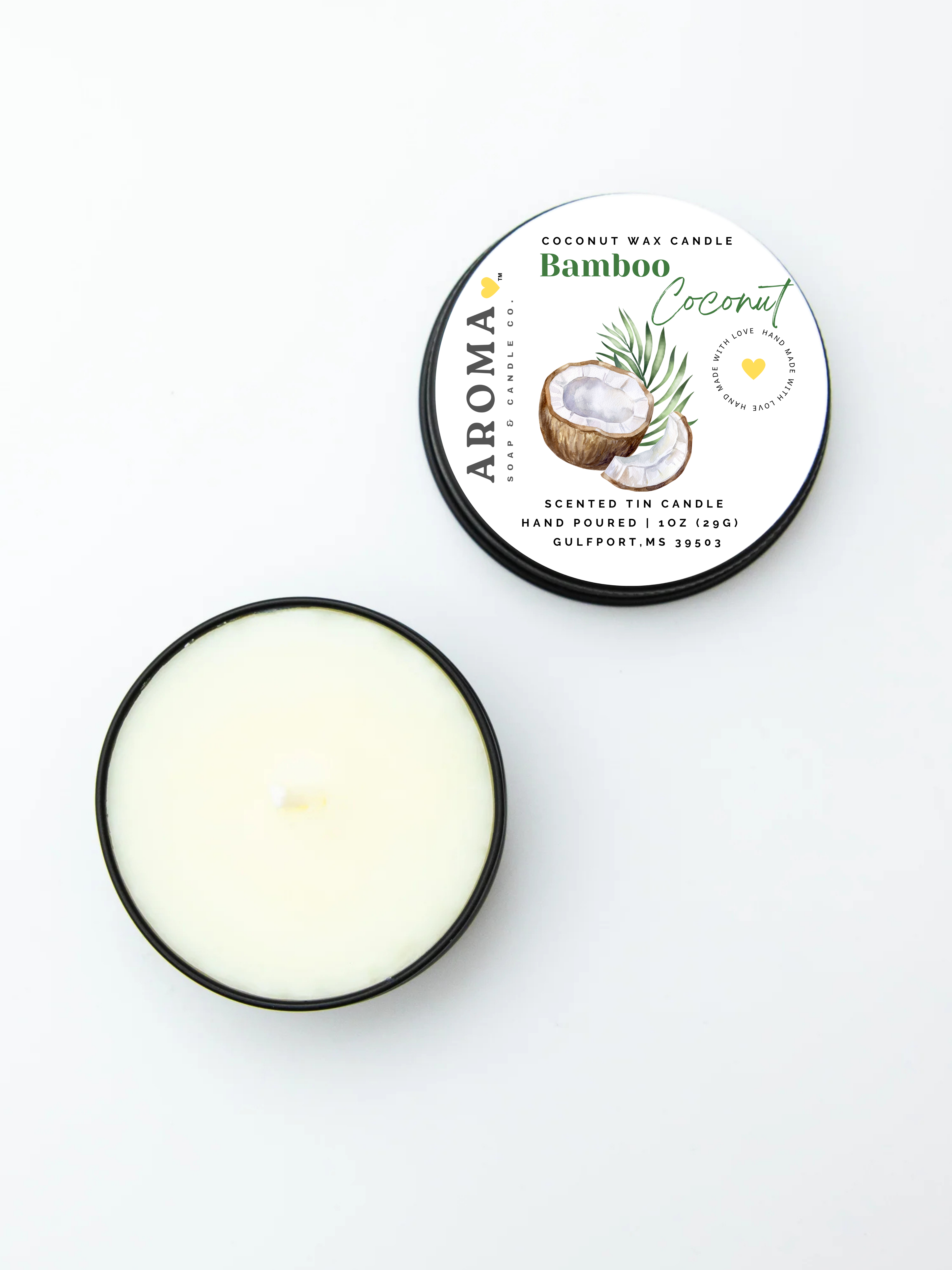 Bamboo Coconut Trial Size Candle - 1 oz