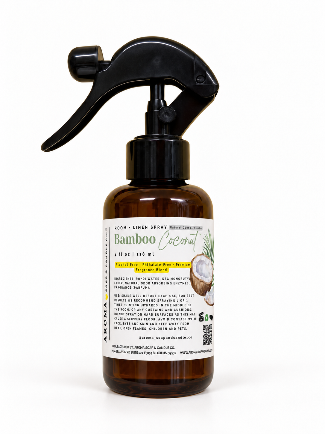 Bamboo Coconut™ Room + Linen Spray
