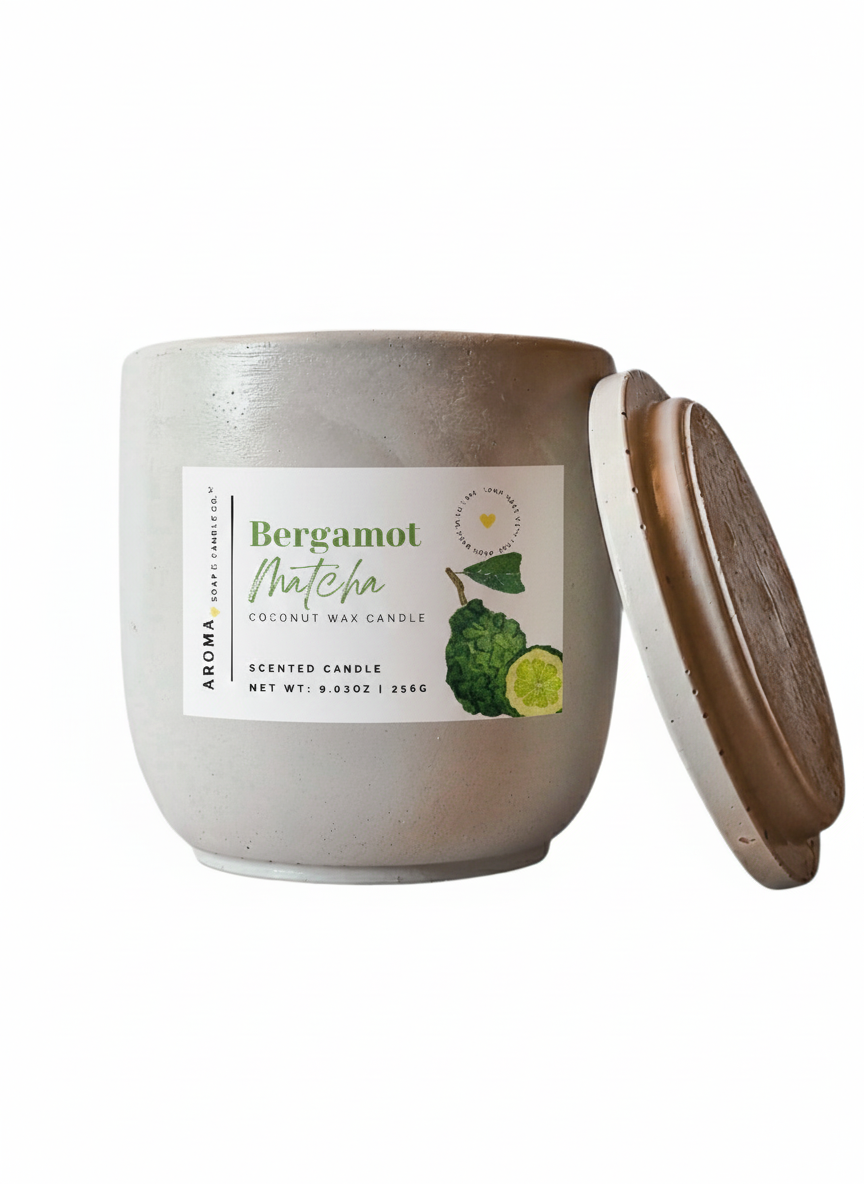 Bergamot Matcha – Signature Concrete Jar Candle