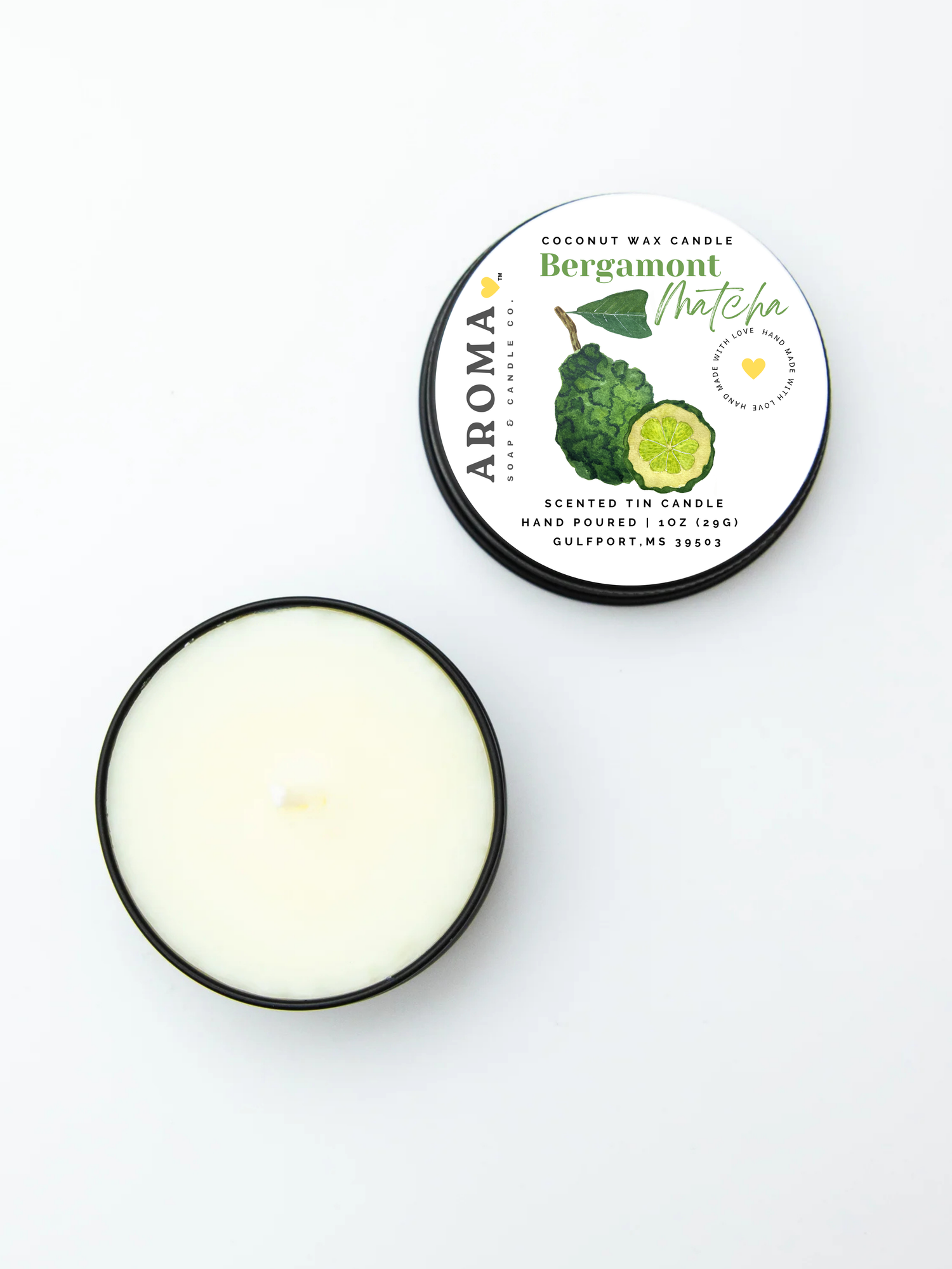 Bergamot Matcha Trial Size Candle - 1 oz