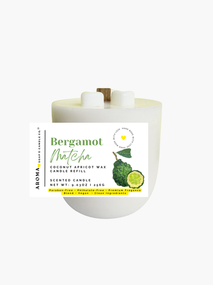 Bergamot Matcha™ - Signature Concrete Candle Wax Refill