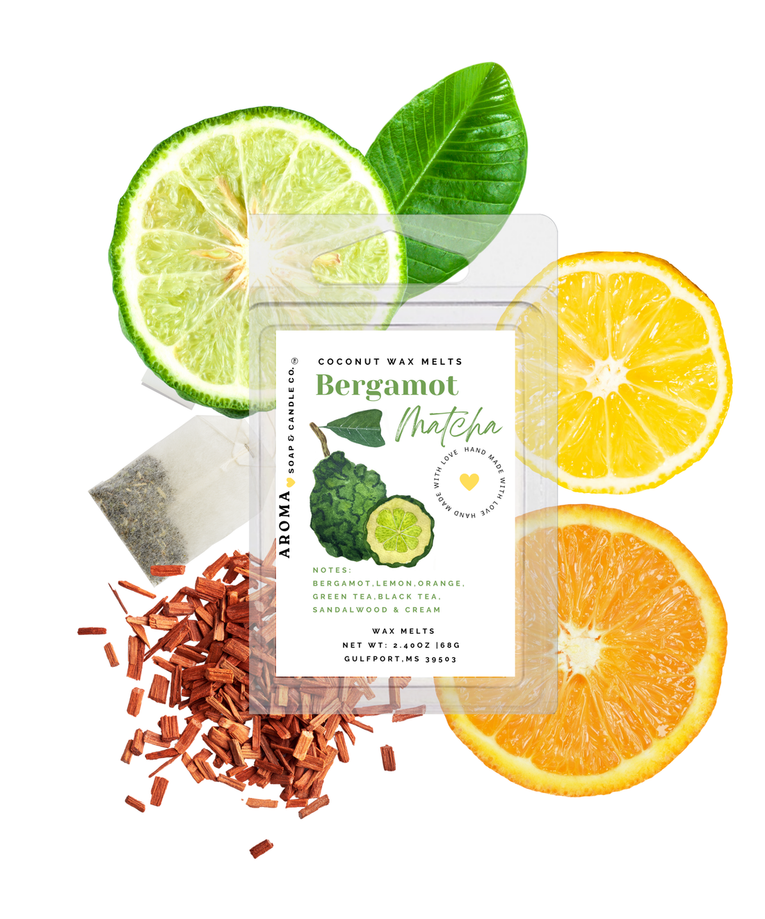 Bergamot Matcha Wax Melts