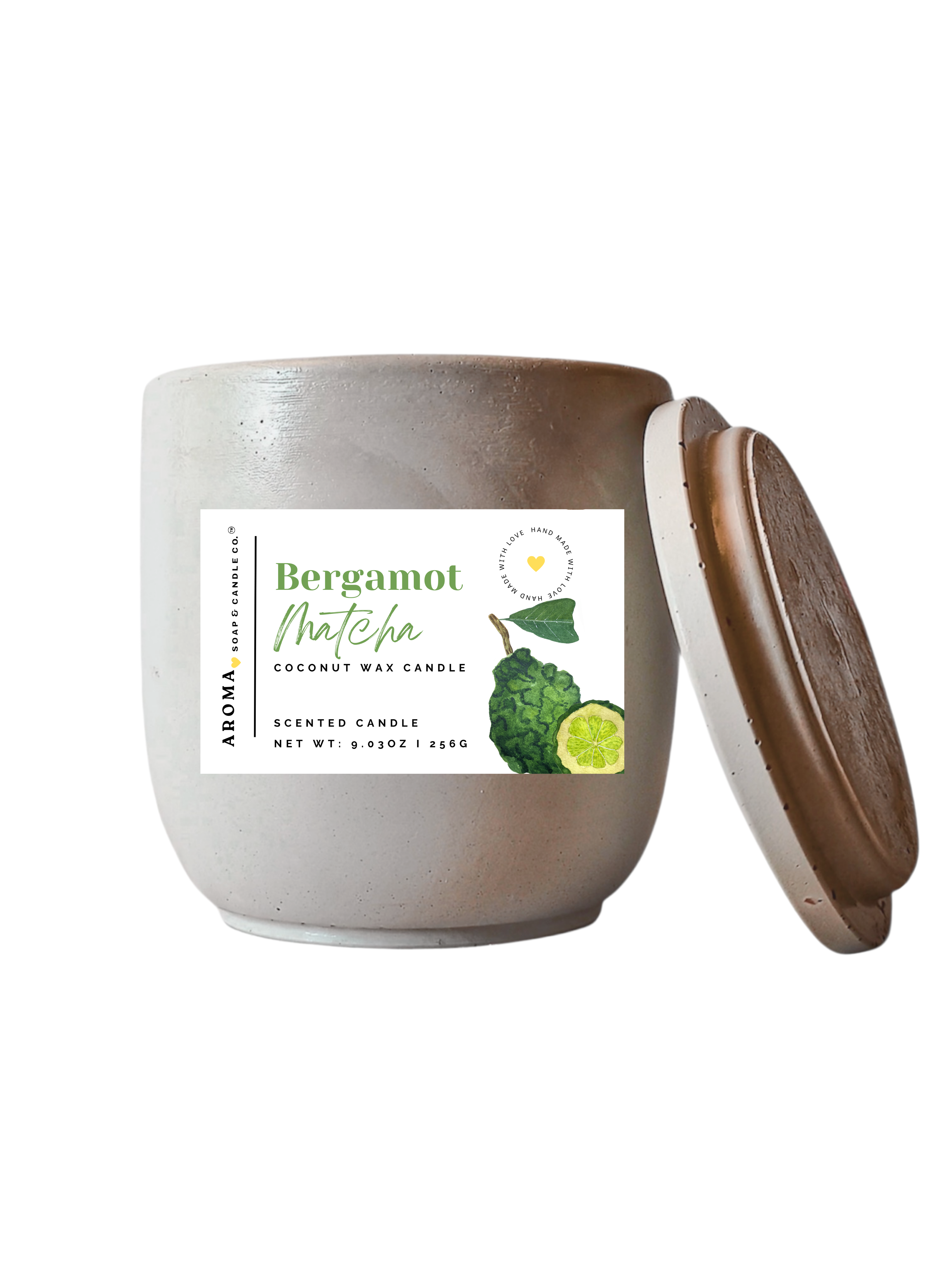 Bergamot Matcha – Signature Concrete Jar Candle