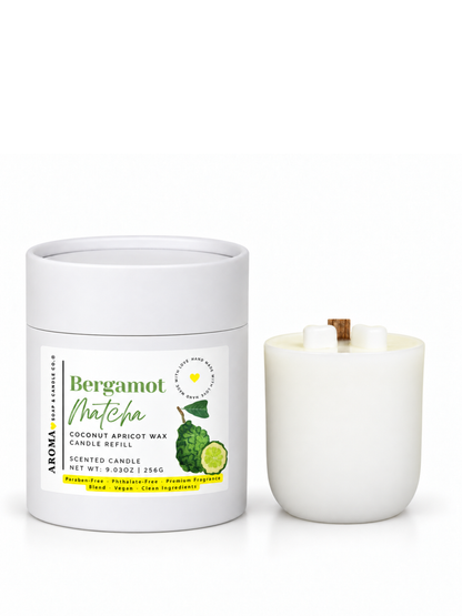 Bergamot Matcha™ - Signature Concrete Candle Wax Refill