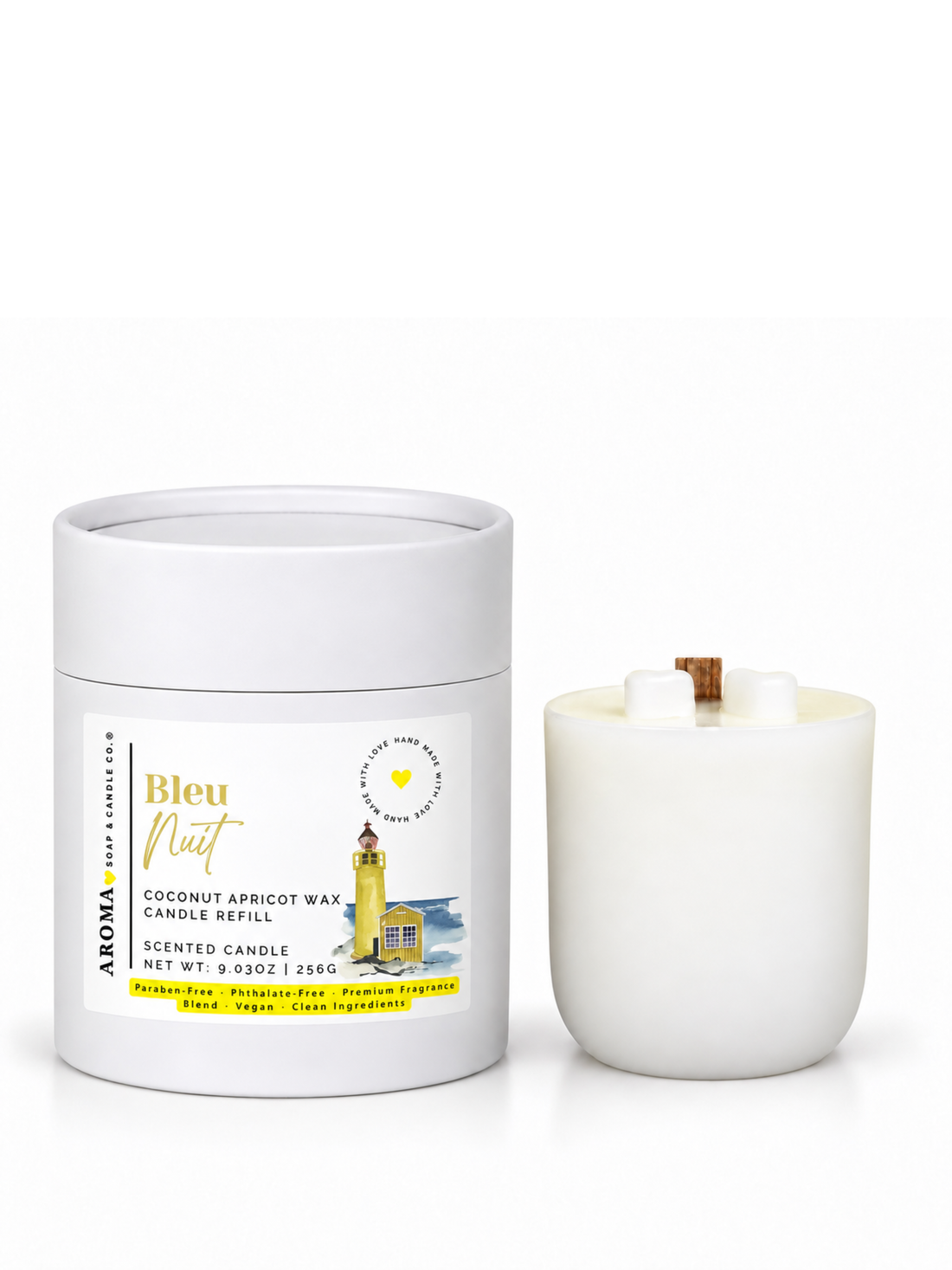 Bleu Nuit™ - Signature Concrete Candle Wax Refill