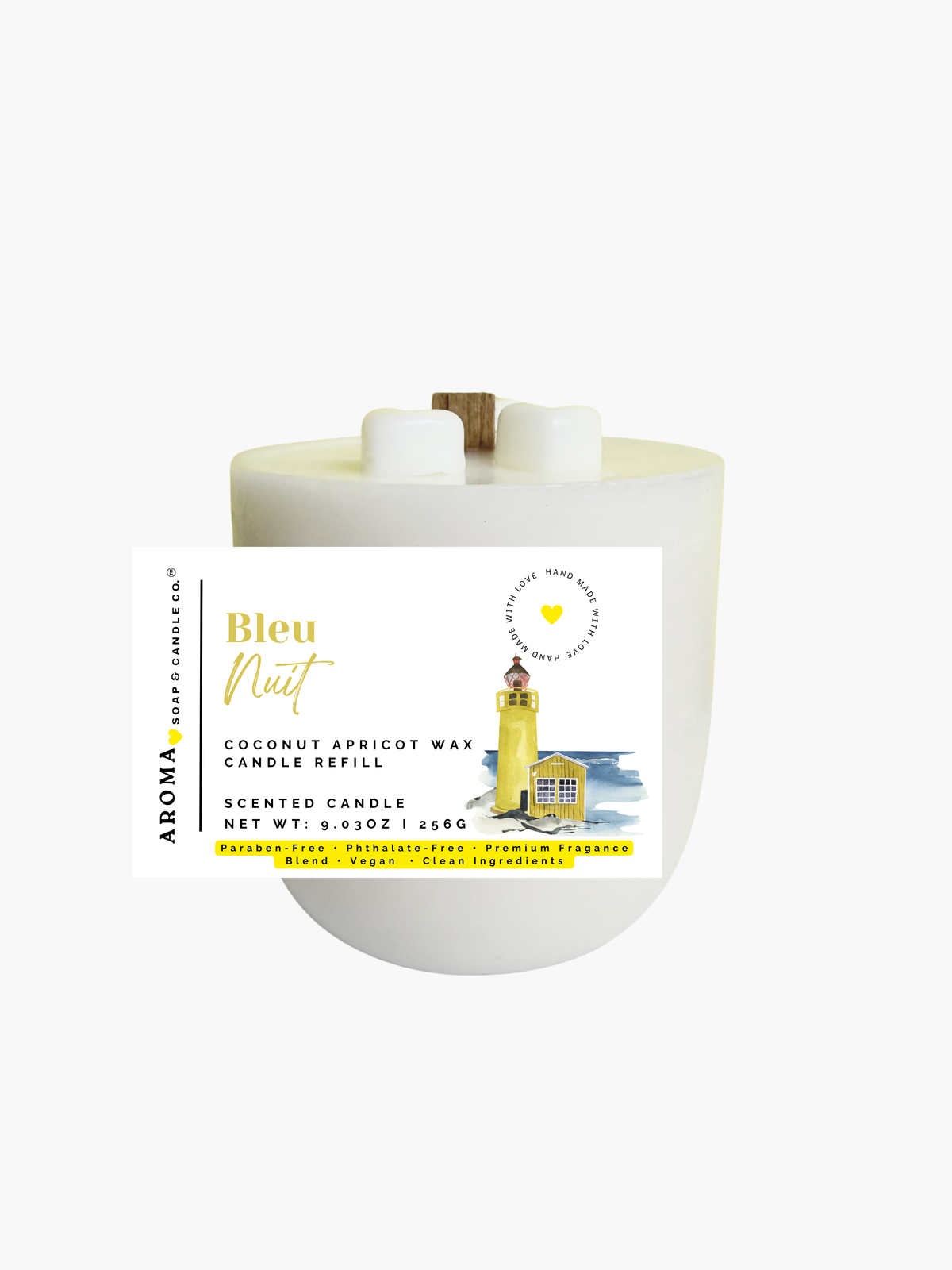 Bleu Nuit™ - Signature Concrete Candle Wax Refill