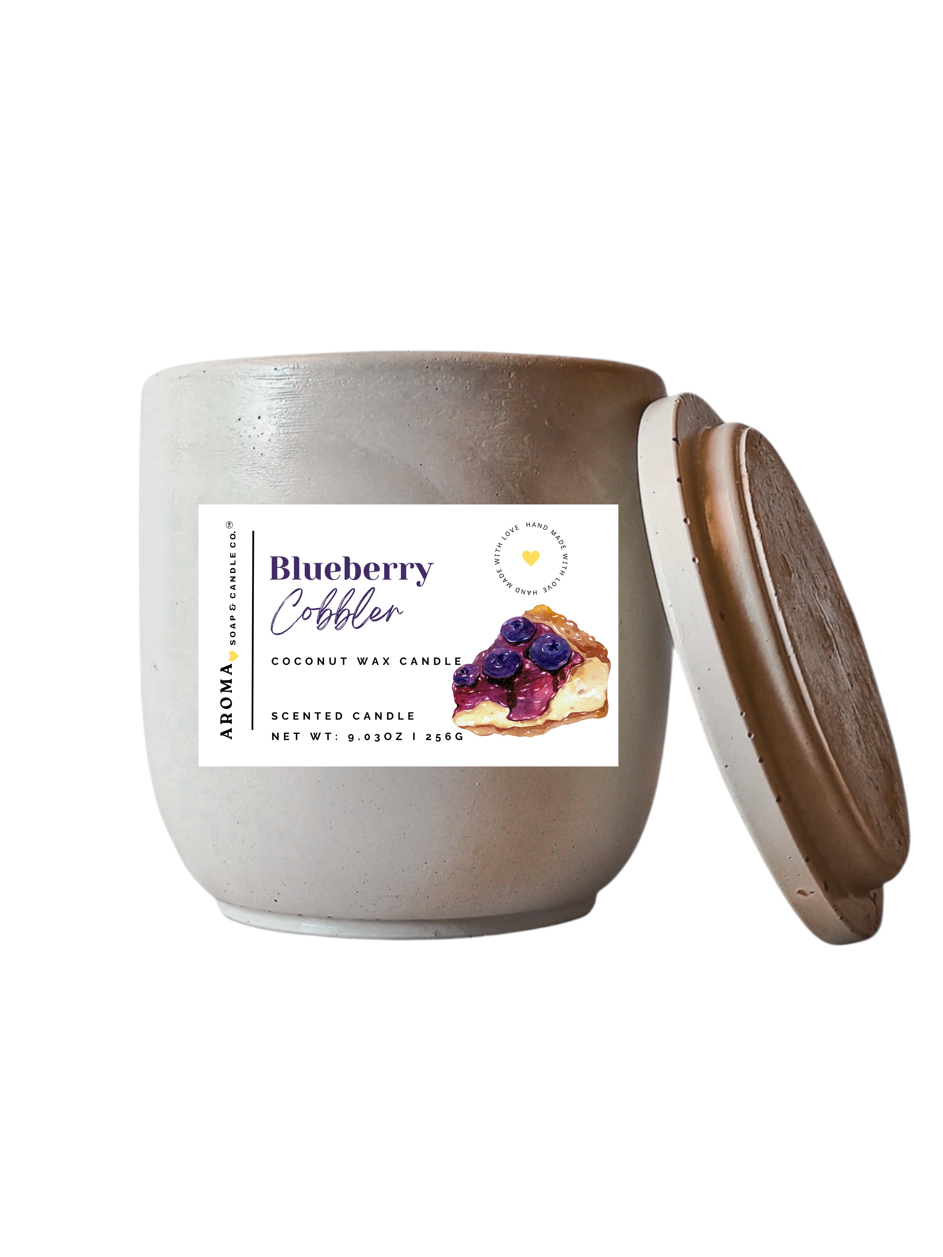 Blueberry Cobbler - Signature Concrete Jar Candle