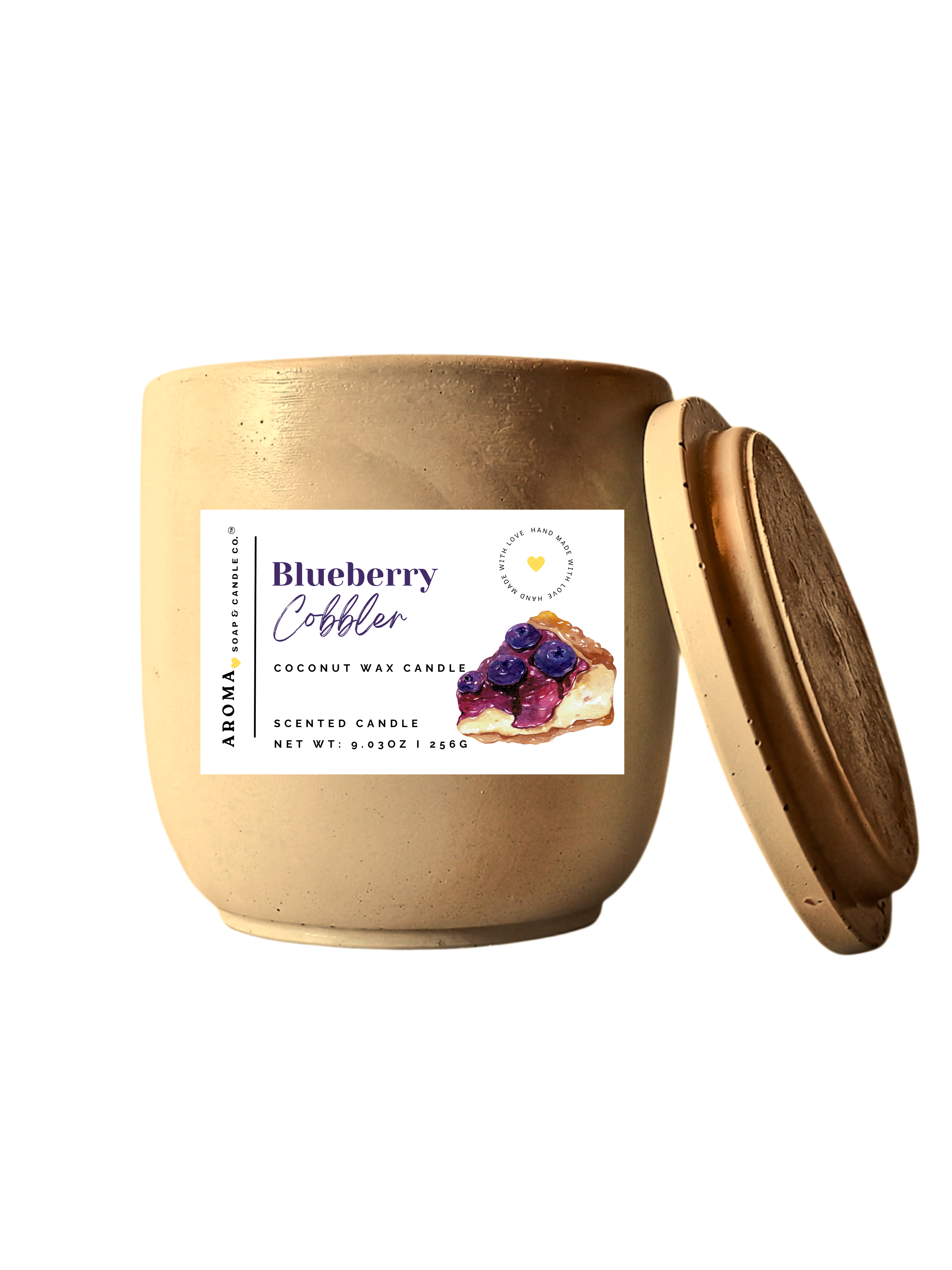 Blueberry Cobbler - Signature Concrete Jar Candle