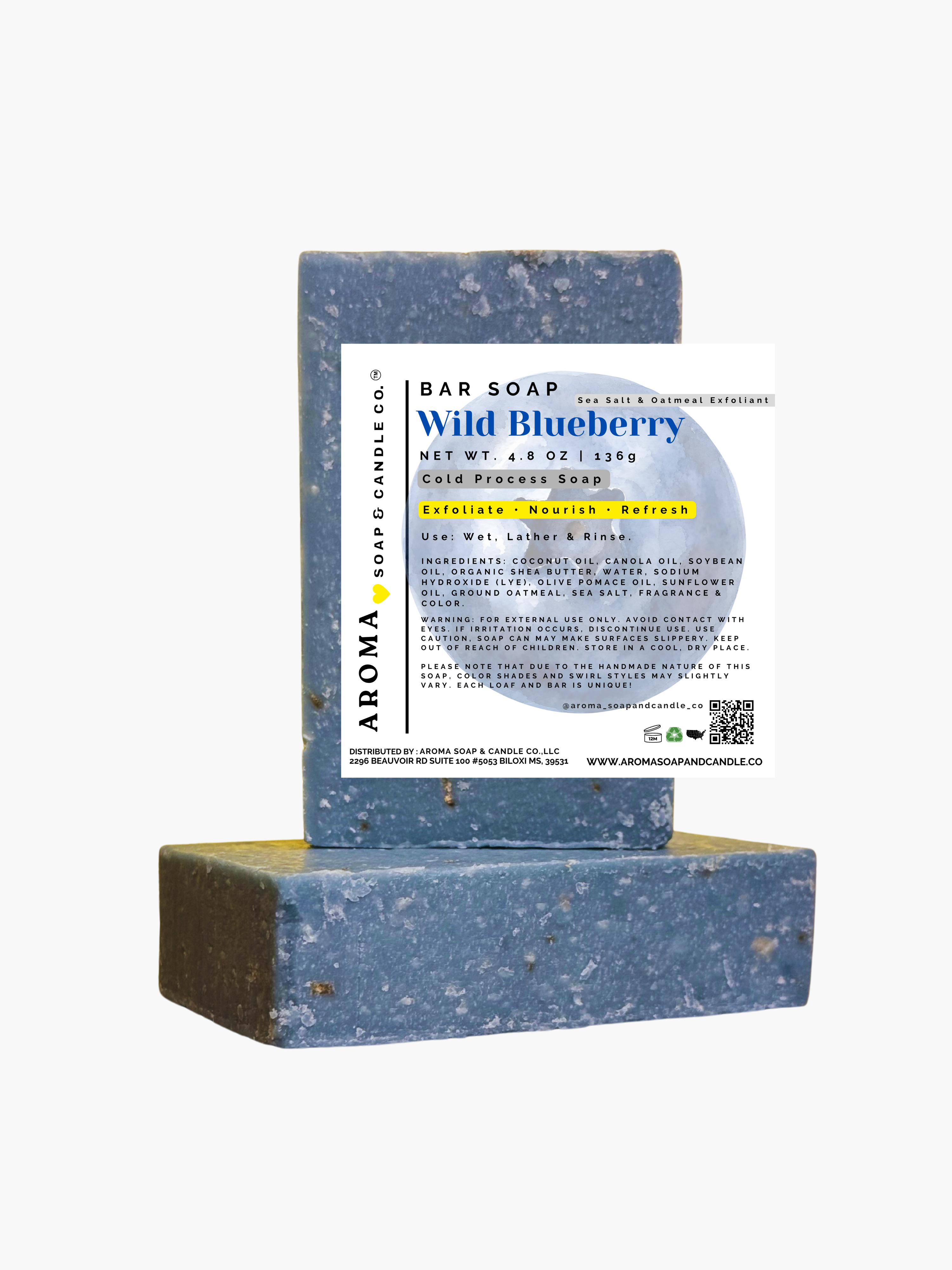 Wild Blueberry Cold Process Soap