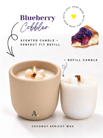 Blueberry Cobble — More Than a Candle Bundle | Candle + Refill