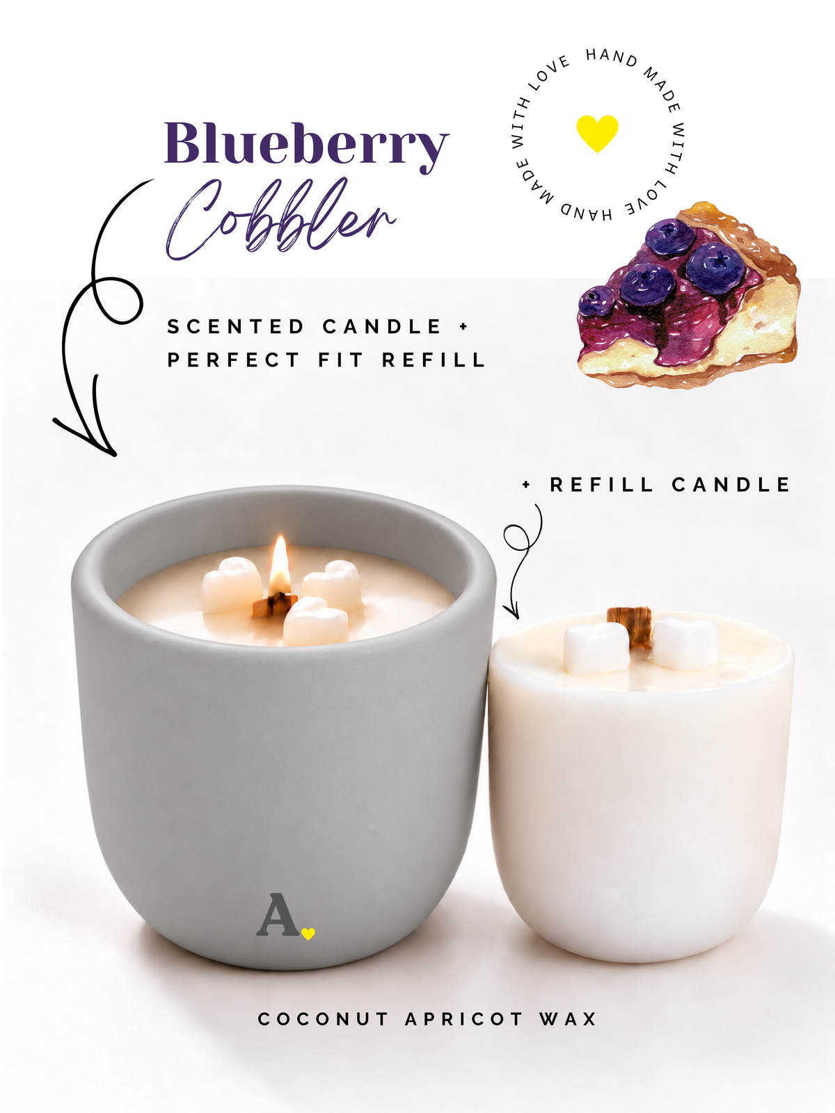 Blueberry Cobble — More Than a Candle Bundle | Candle + Refill