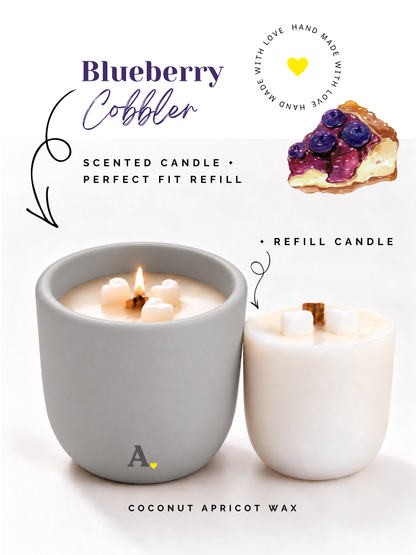 Blueberry Cobble — More Than a Candle Bundle | Candle + Refill