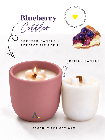 Blueberry Cobble — More Than a Candle Bundle | Candle + Refill