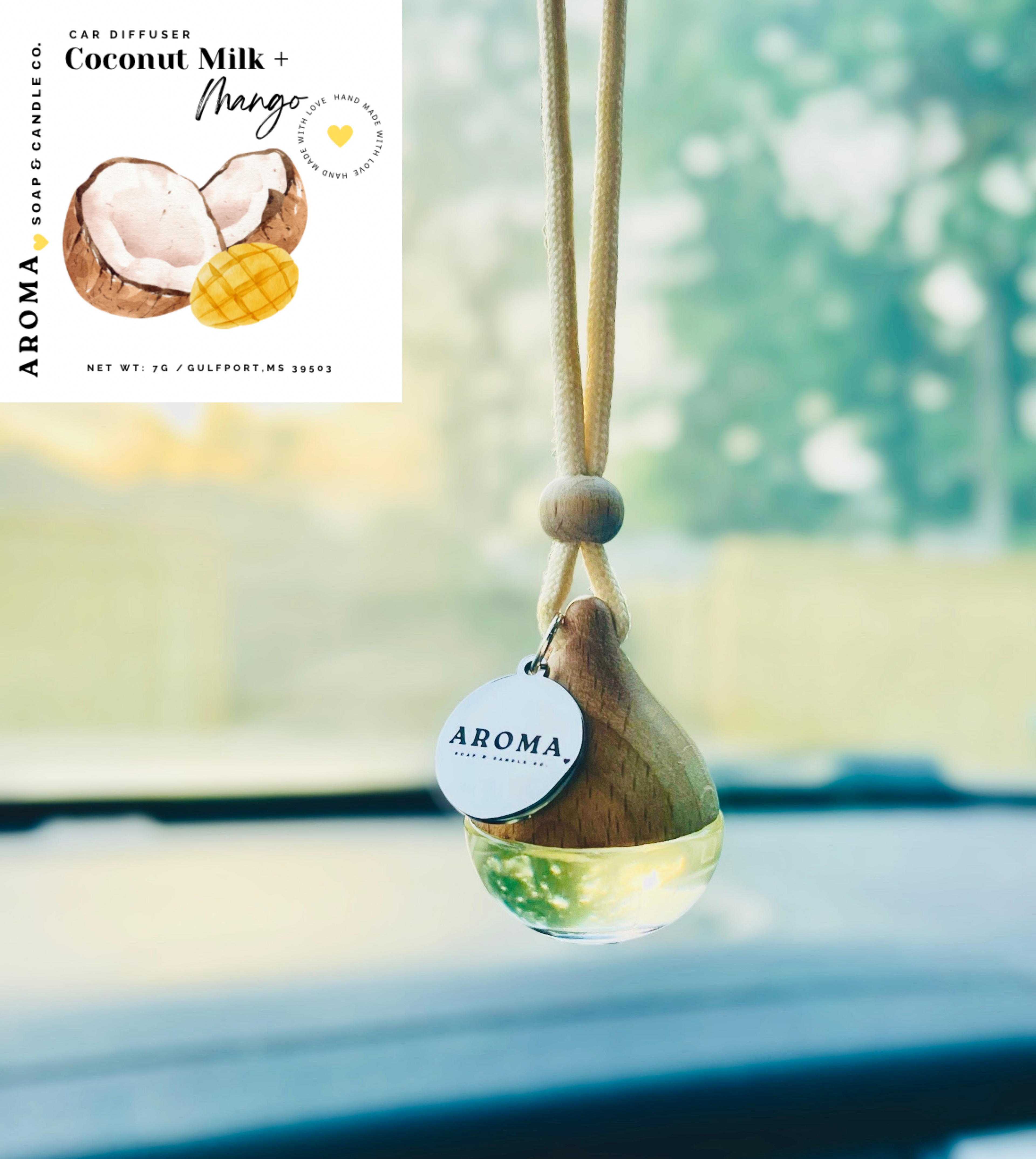 Coconut Milk + Mango Car Diffuser